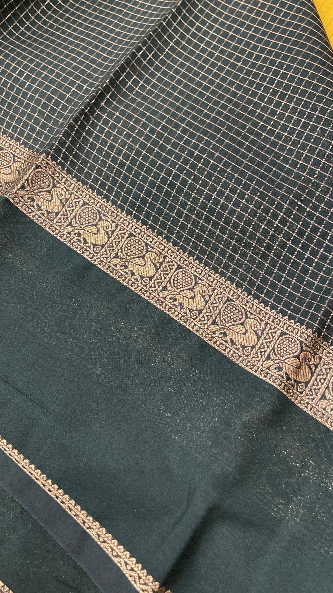 Premium Semi Mysore Crepe Silk Saree - Kanjeevaram Silk Mandir