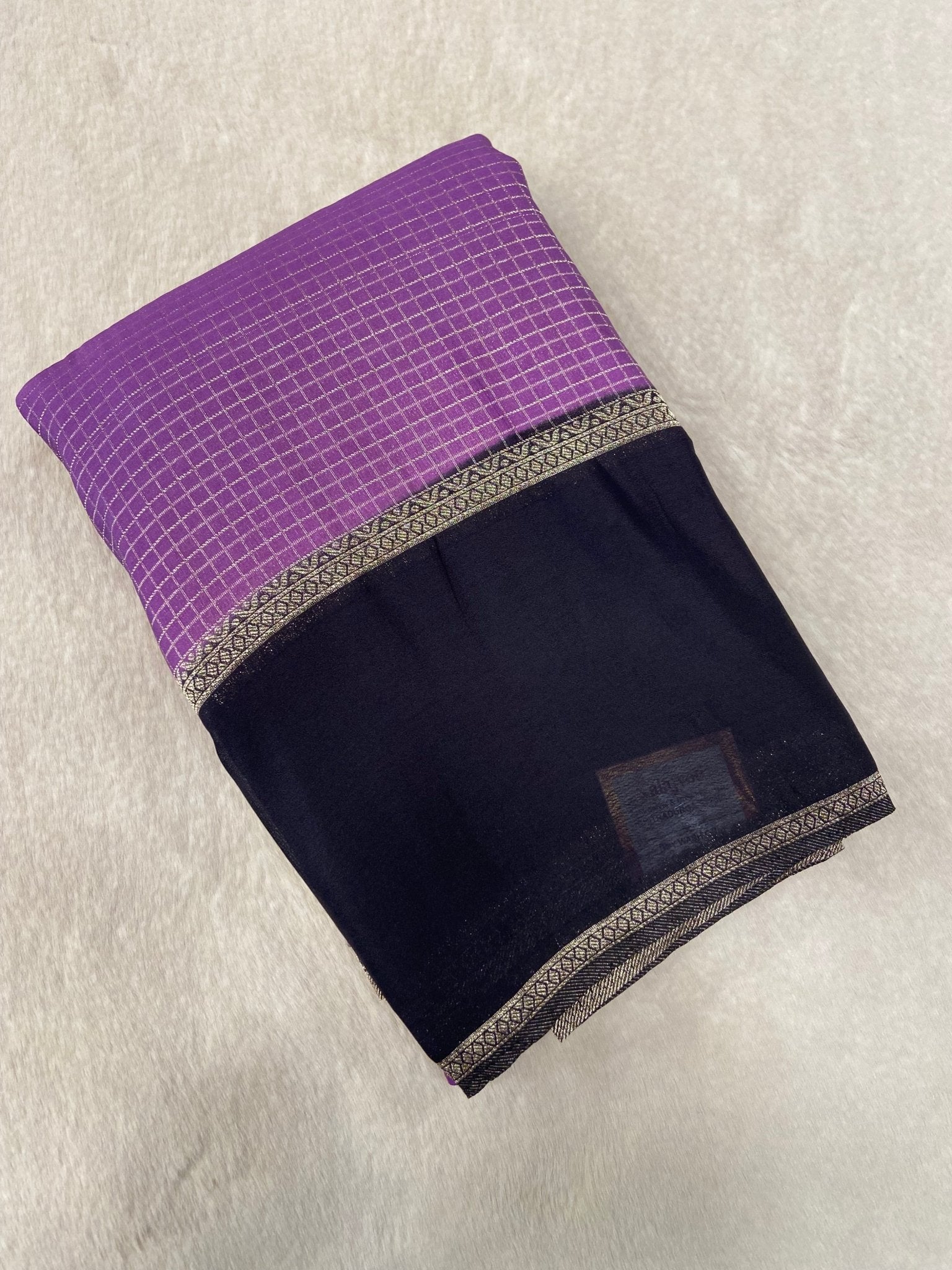 Premium Semi Mysore Crepe Silk Saree - Kanjeevaram Silk Mandir