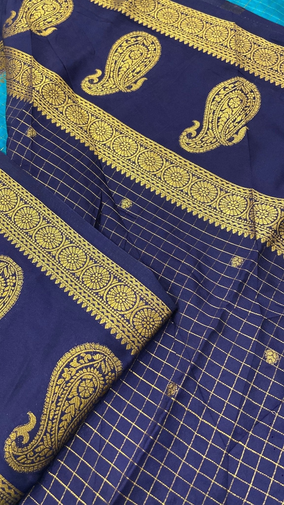 Premium Semi Mysore Crepe Silk Saree - Kanjeevaram Silk Mandir