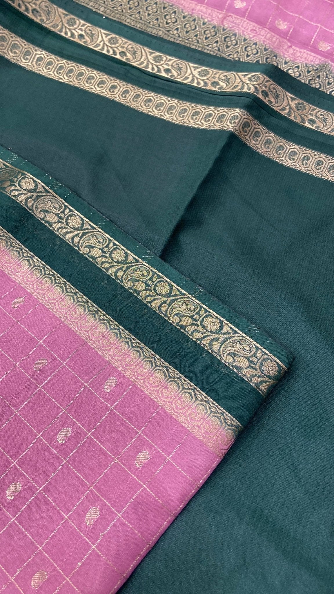 Premium Semi Mysore Crepe Silk Saree - Kanjeevaram Silk Mandir
