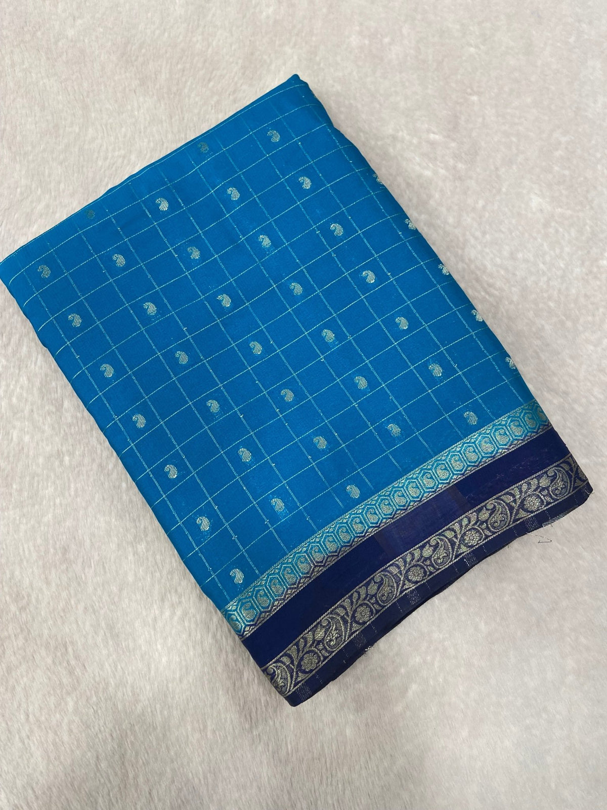 Premium Semi Mysore Crepe Silk Saree - Kanjeevaram Silk Mandir