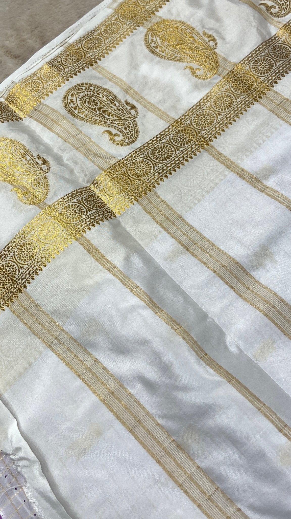 Premium Semi Mysore Crepe Silk Saree - Kanjeevaram Silk Mandir