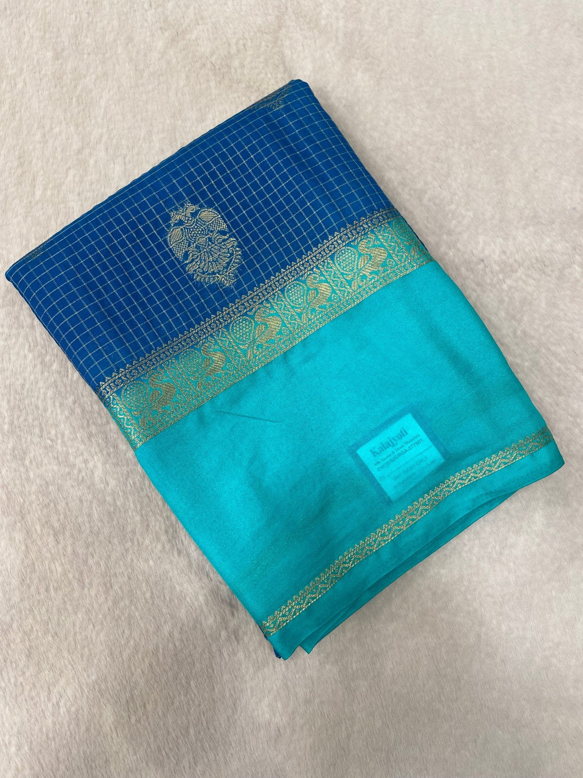 Premium Semi Mysore Crepe Silk Saree - Kanjeevaram Silk Mandir