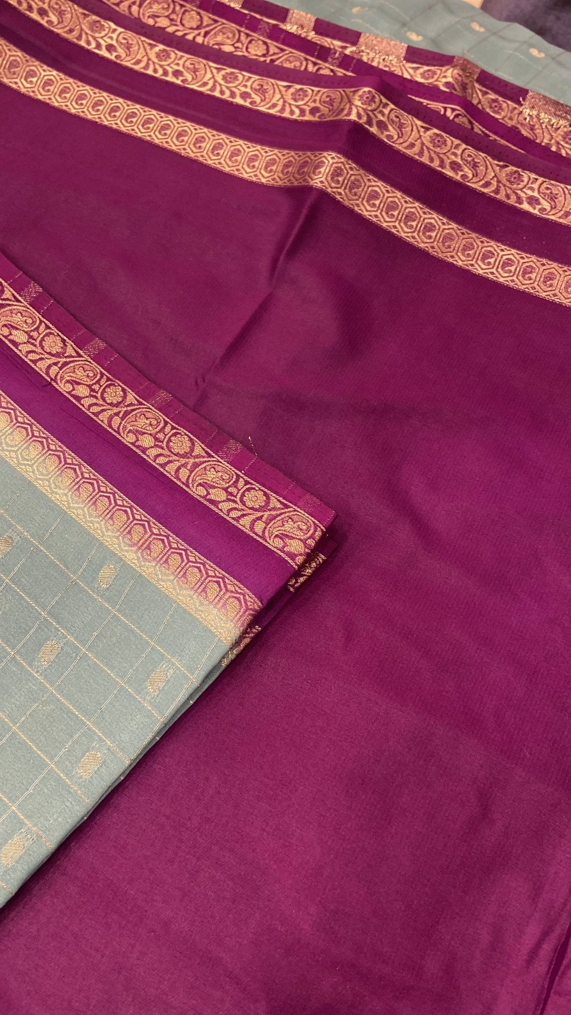 Premium Semi Mysore Crepe Silk Saree - Kanjeevaram Silk Mandir