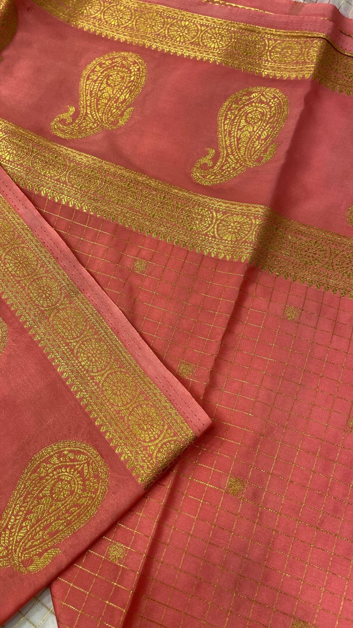 Premium Semi Mysore Crepe Silk Saree - Kanjeevaram Silk Mandir