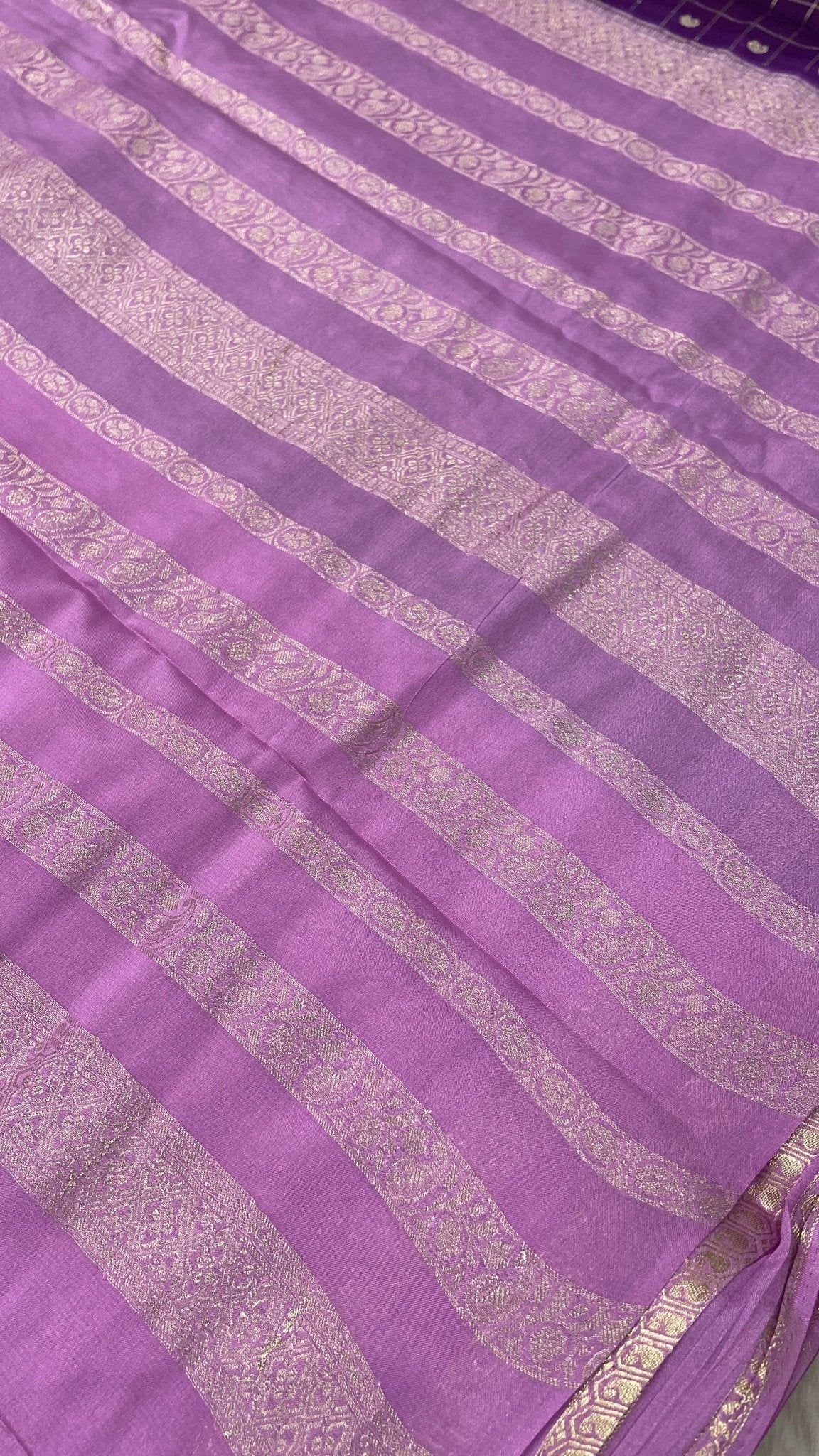 Premium Semi Mysore Crepe Silk Saree - Kanjeevaram Silk Mandir