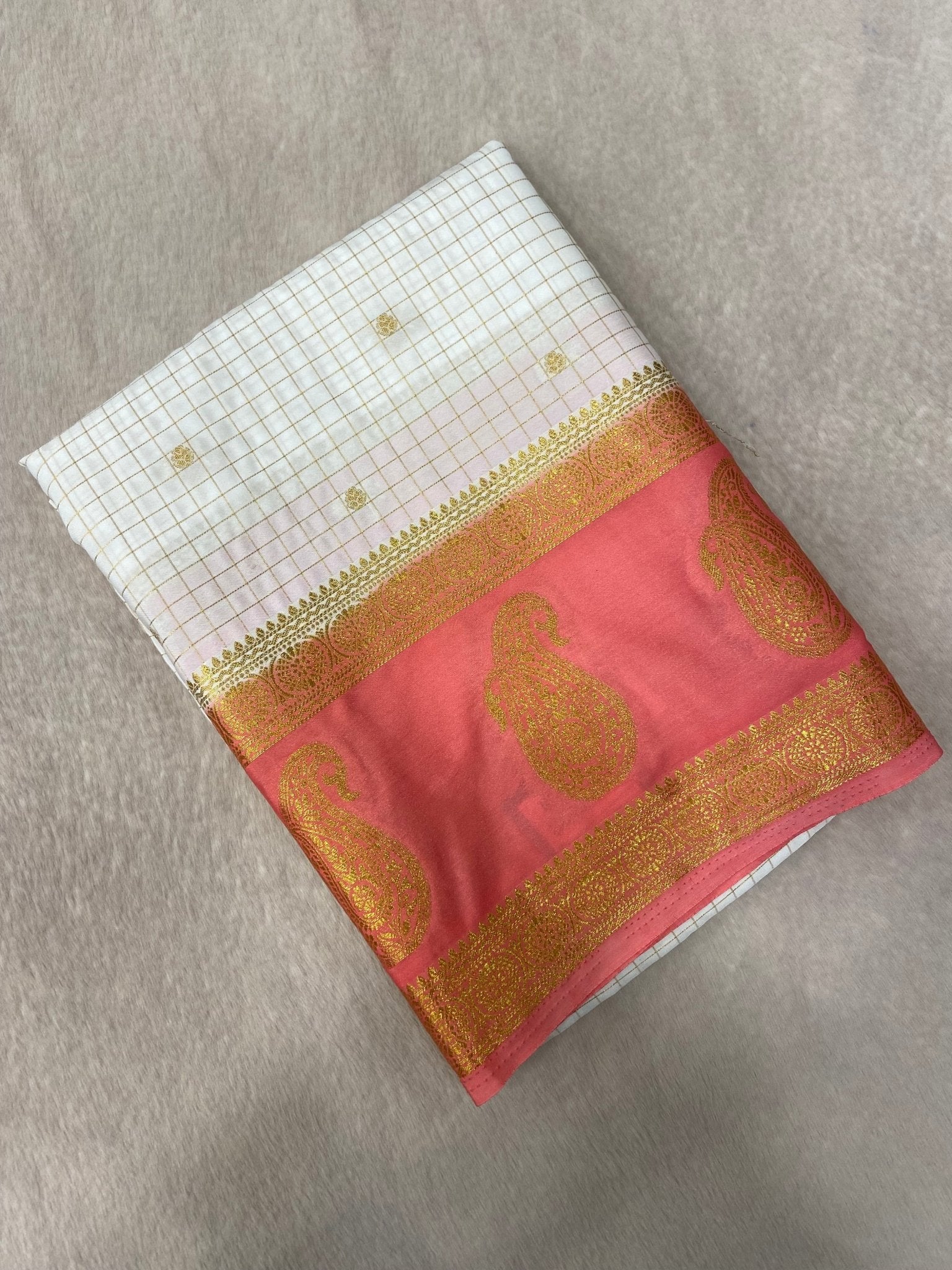 Premium Semi Mysore Crepe Silk Saree - Kanjeevaram Silk Mandir