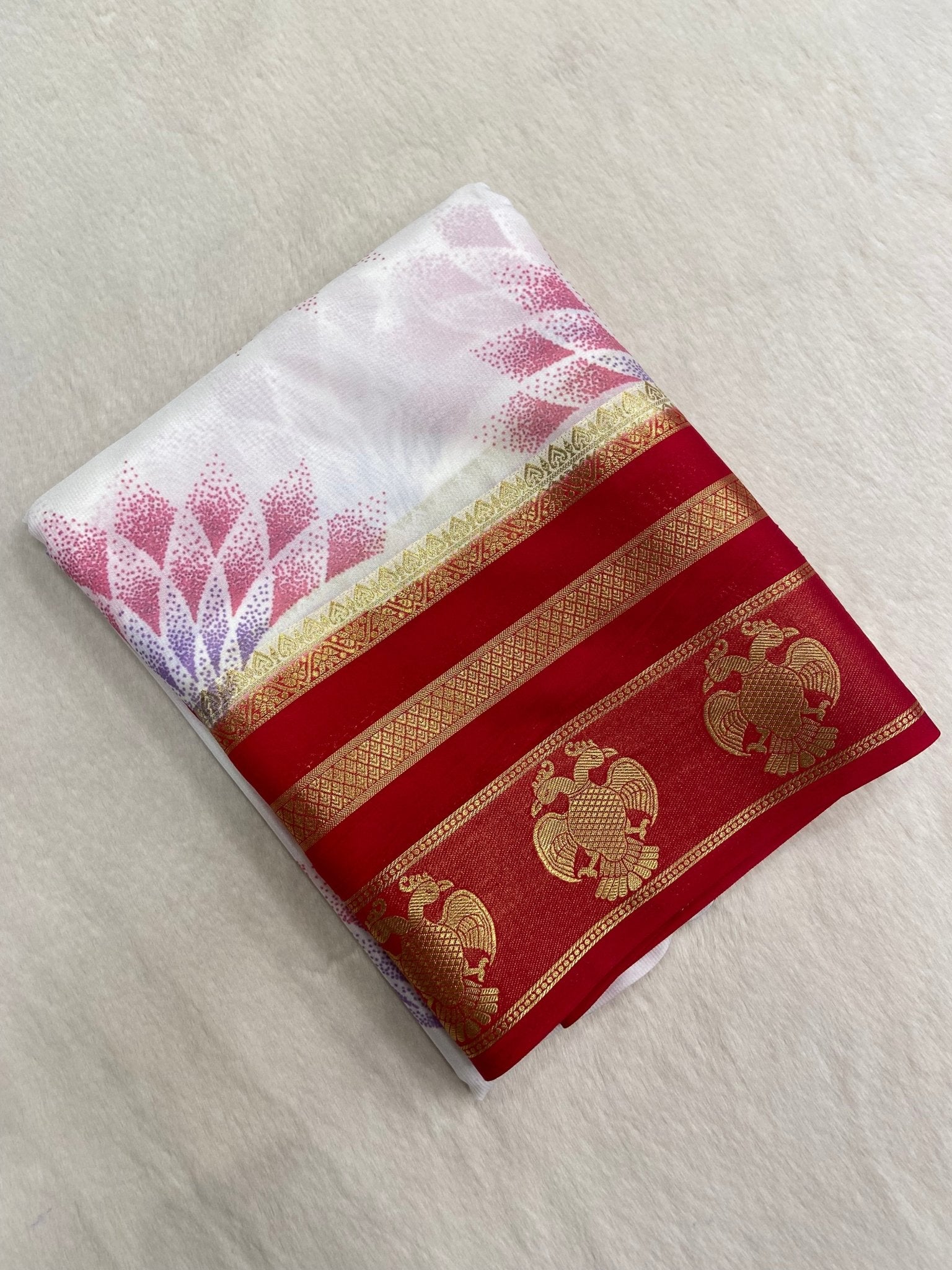 Premium Semi Mysore Crepe Silk Saree - Kanjeevaram Silk Mandir