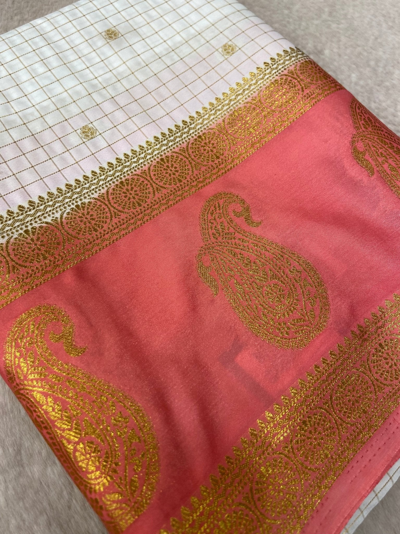 Premium Semi Mysore Crepe Silk Saree - Kanjeevaram Silk Mandir
