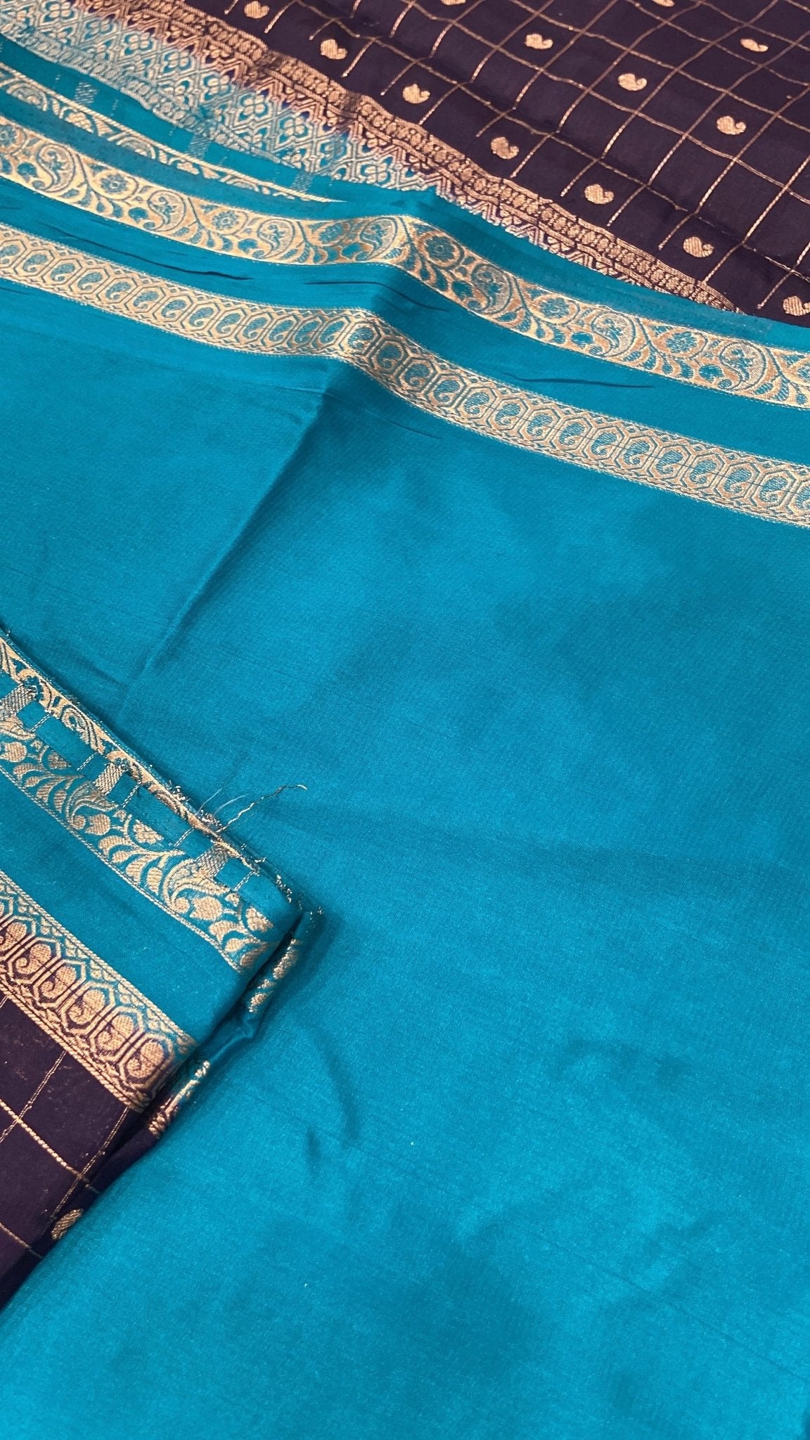 Premium Semi Mysore Crepe Silk Saree - Kanjeevaram Silk Mandir