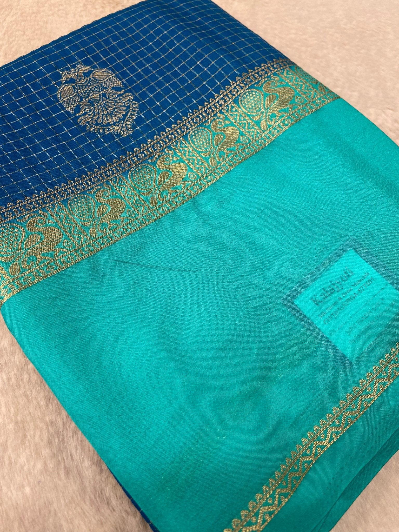 Premium Semi Mysore Crepe Silk Saree - Kanjeevaram Silk Mandir