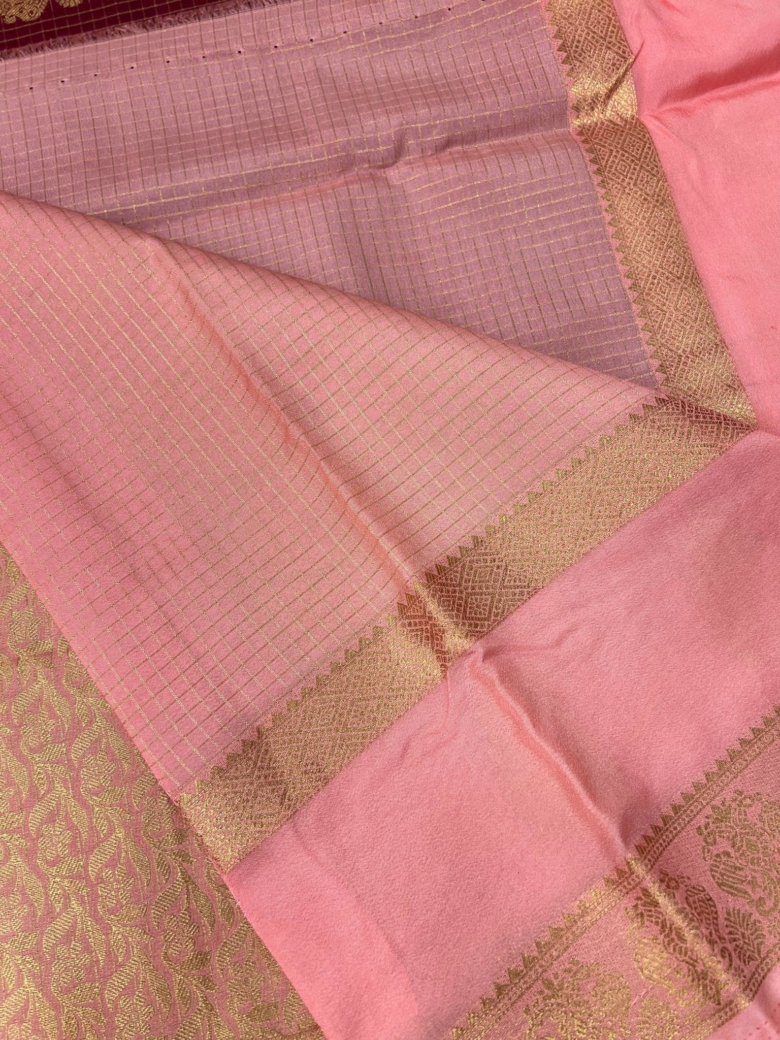 Premium Semi Mysore Crepe Silk Saree - Kanjeevaram Silk Mandir