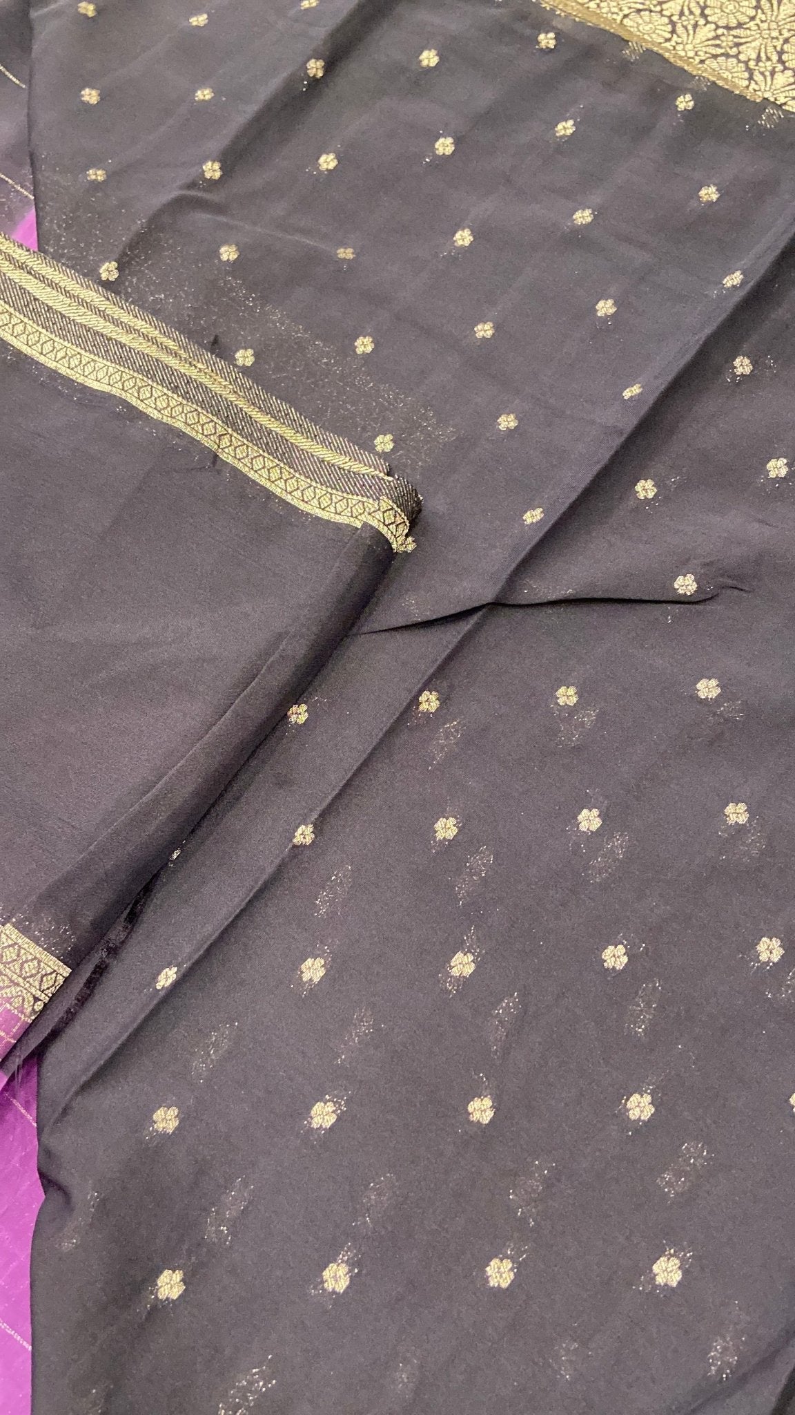 Premium Semi Mysore Crepe Silk Saree - Kanjeevaram Silk Mandir