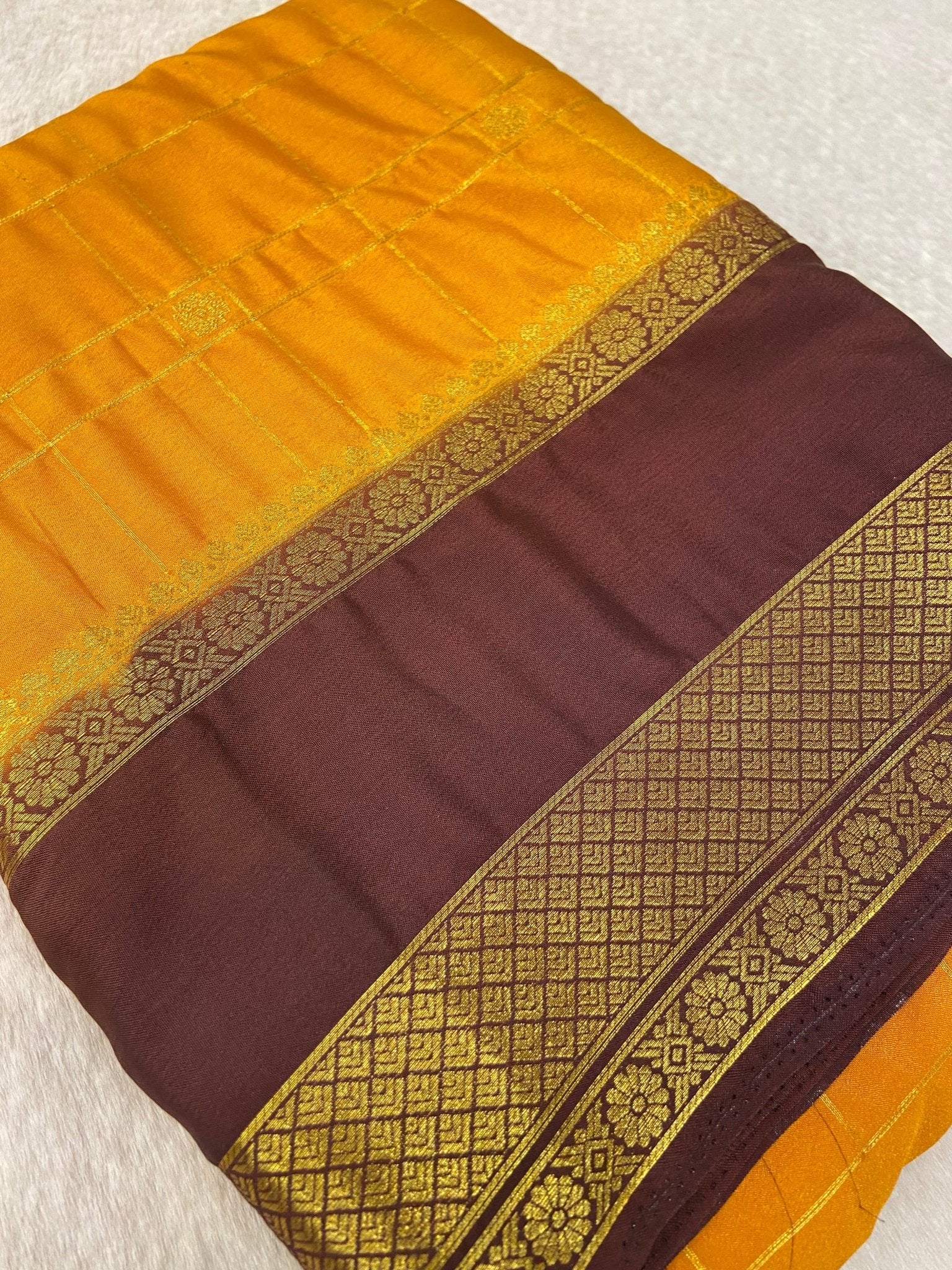 Premium Semi Mysore Silk Saree - Kanjeevaram Silk Mandir
