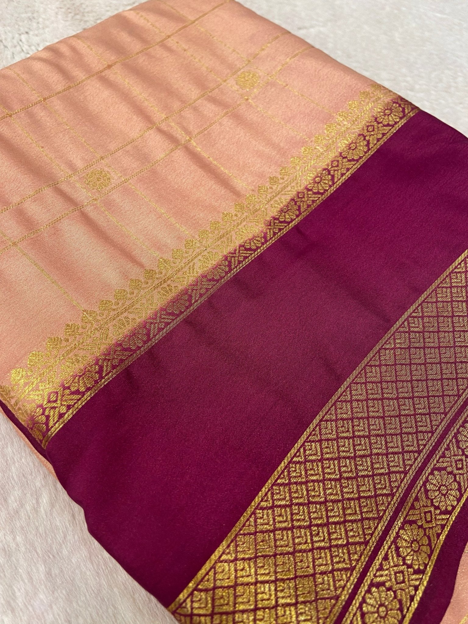 Premium Semi Mysore Silk Saree - Kanjeevaram Silk Mandir