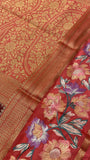 Premium Semi Mysore Silk Saree With Embroidery Border - Kanjeevaram Silk Mandir