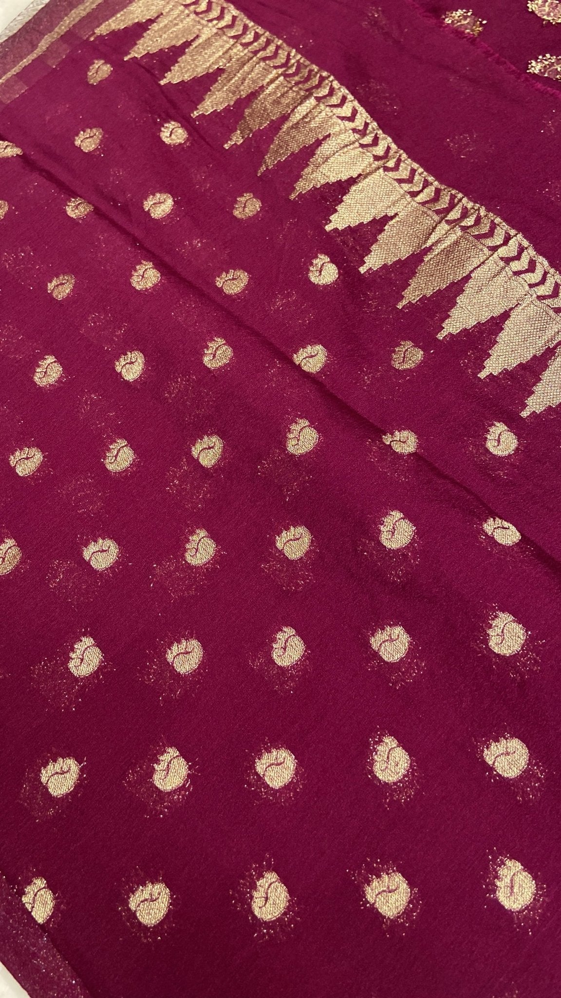 Premium Soft Chiffon Georgette Saree - Kanjeevaram Silk Mandir