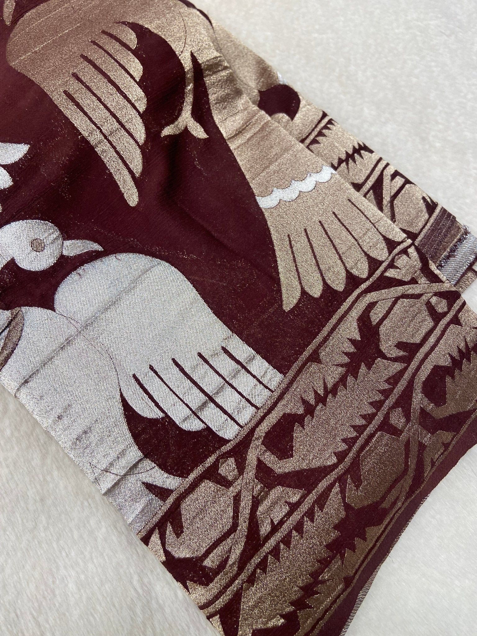 Premium Soft Chiffon Georgette Saree🤎 - Kanjeevaram Silk Mandir