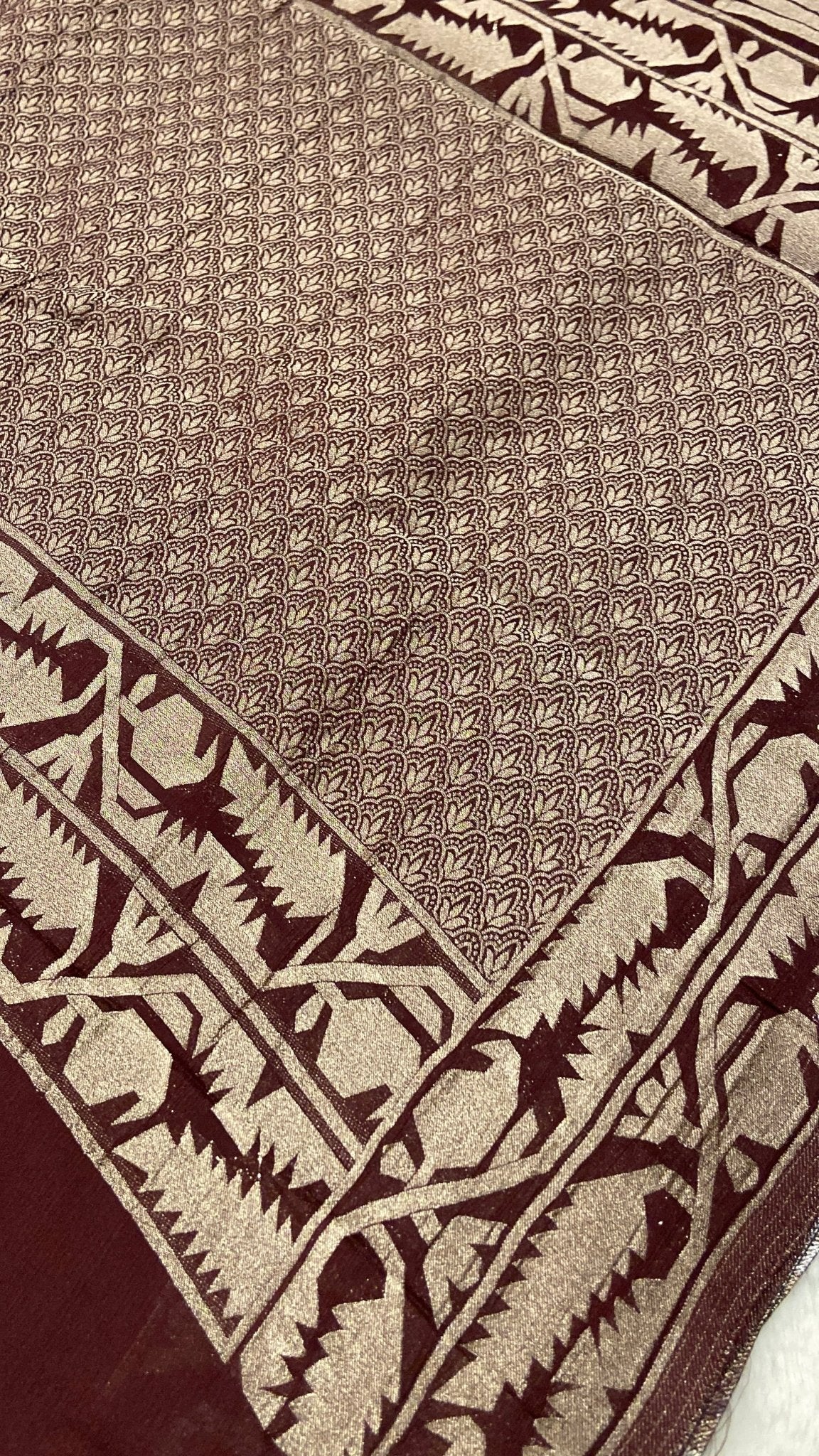 Premium Soft Chiffon Georgette Saree🤎 - Kanjeevaram Silk Mandir
