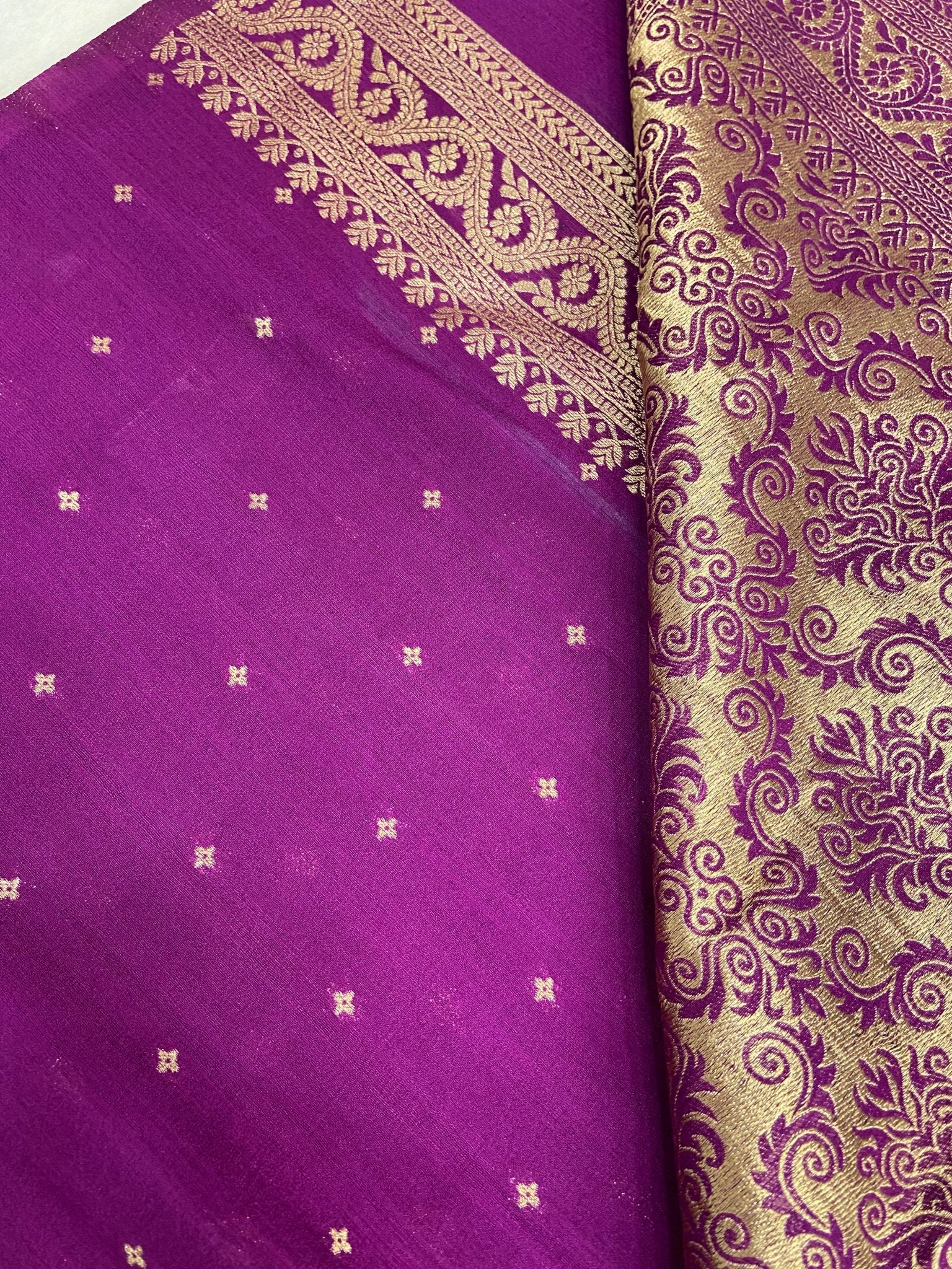 Premium Soft Georgette - Kanjeevaram Silk Mandir