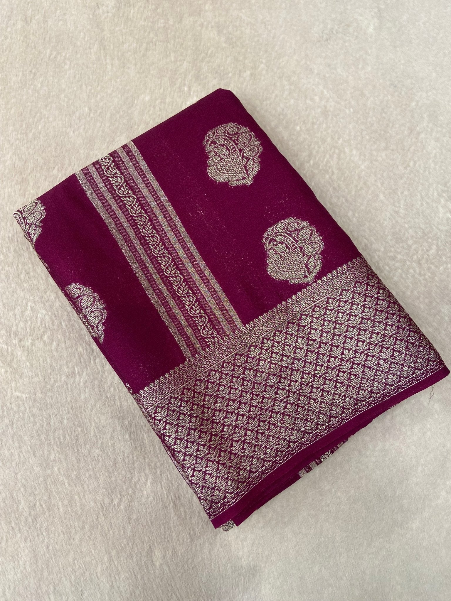 Premium Soft Georgette Saree - Kanjeevaram Silk Mandir