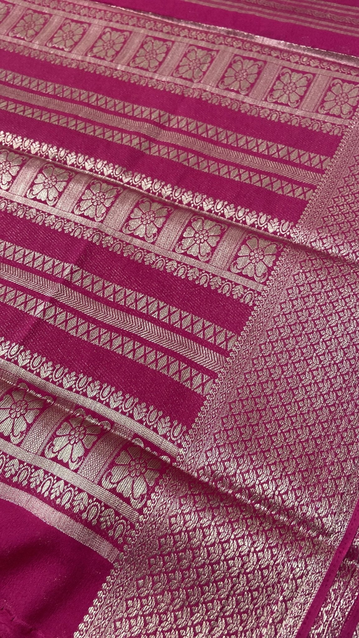 Premium Soft Georgette Saree - Kanjeevaram Silk Mandir