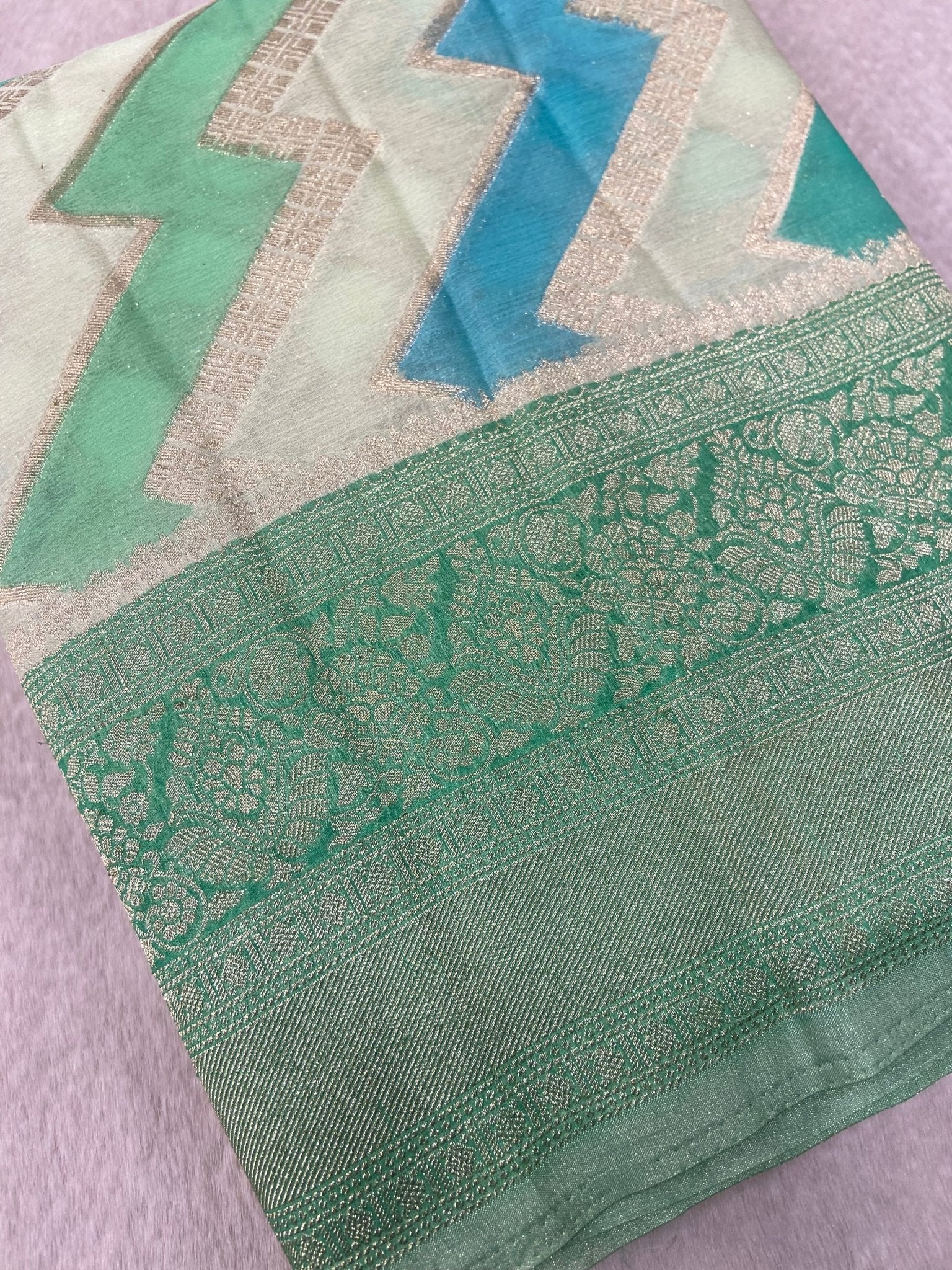 Premium Soft Georgette Saree - Kanjeevaram Silk Mandir