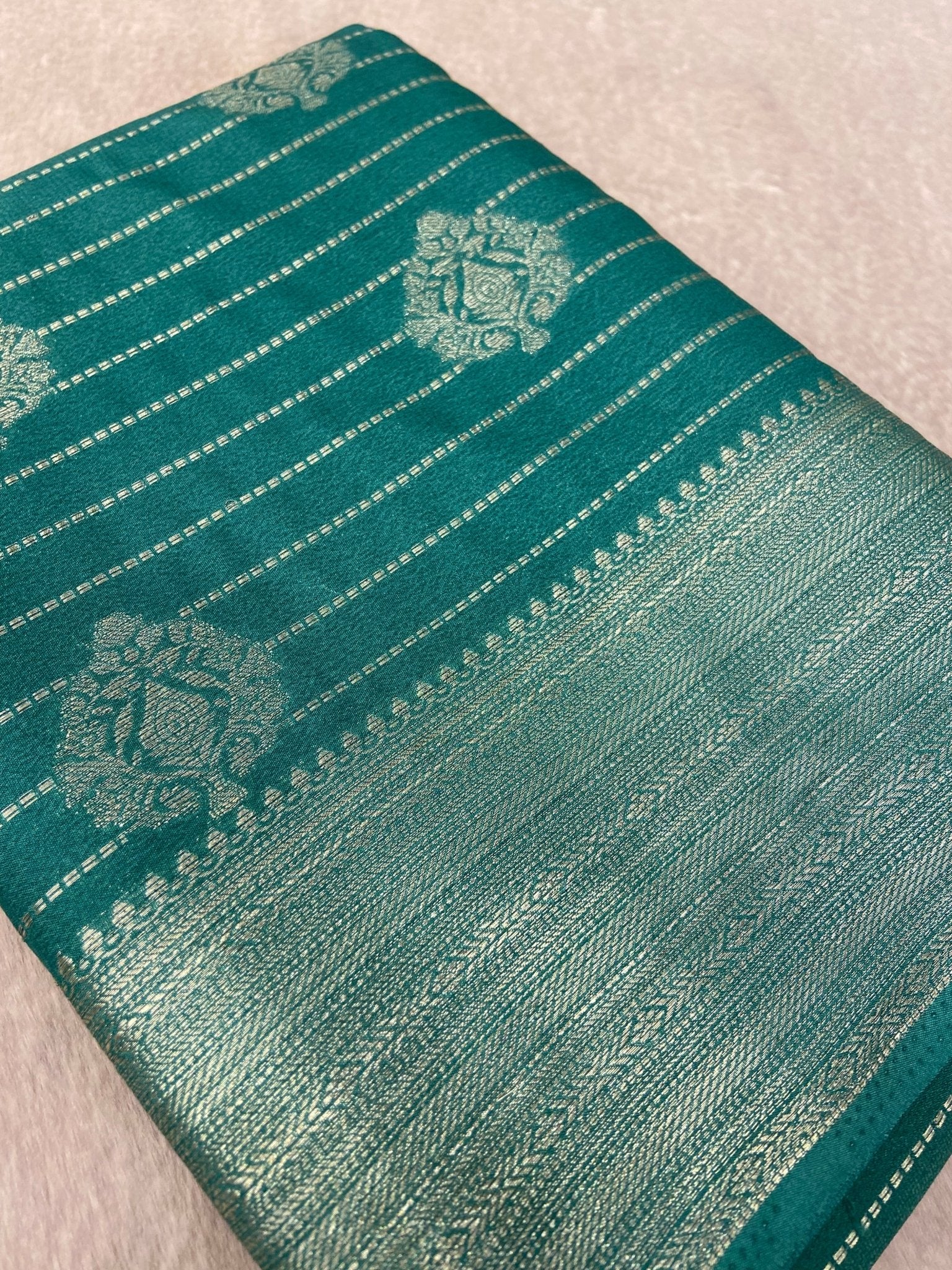 Premium Soft Georgette Saree - Kanjeevaram Silk Mandir