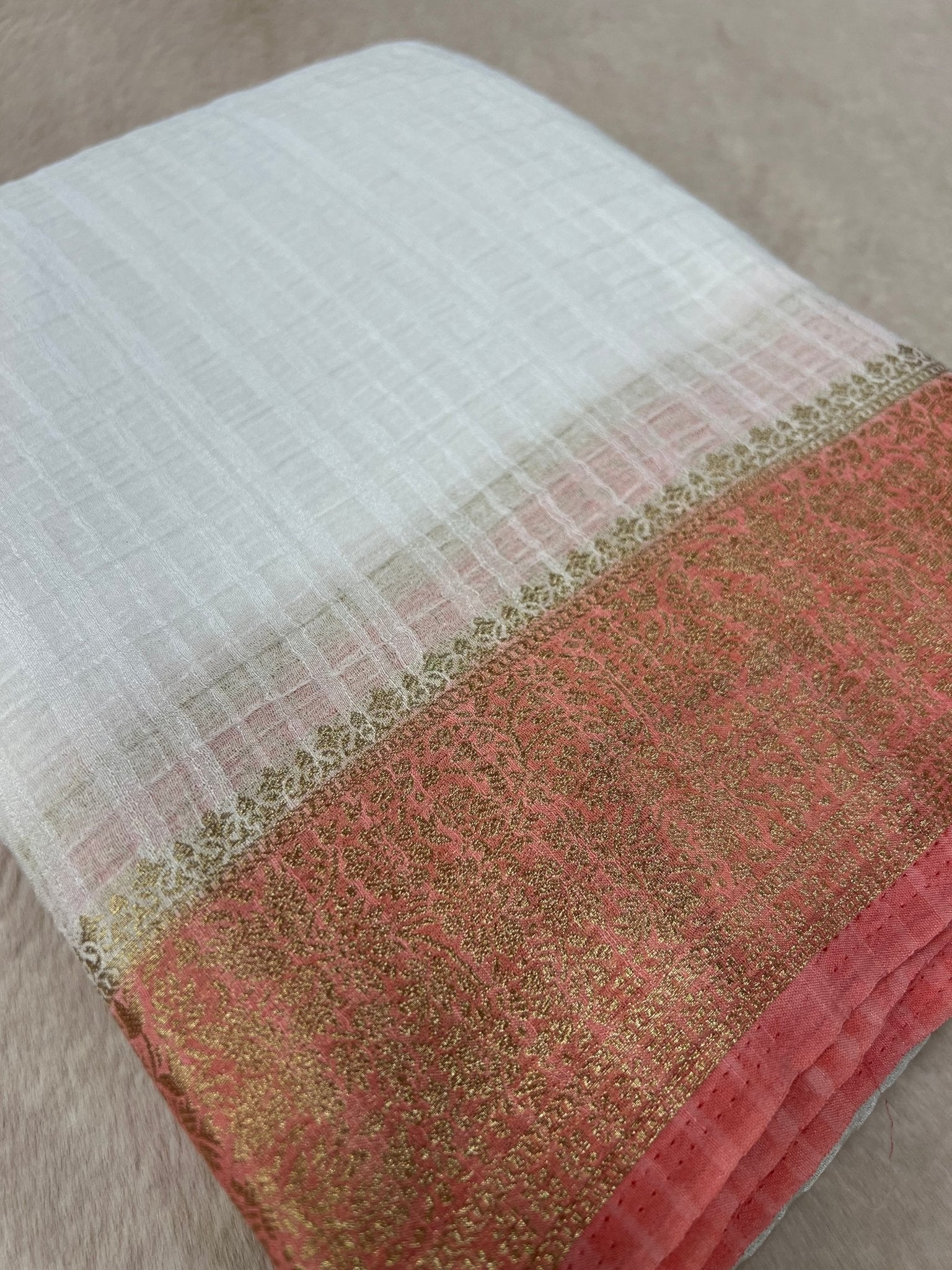 Premium Soft Georgette Saree - Kanjeevaram Silk Mandir