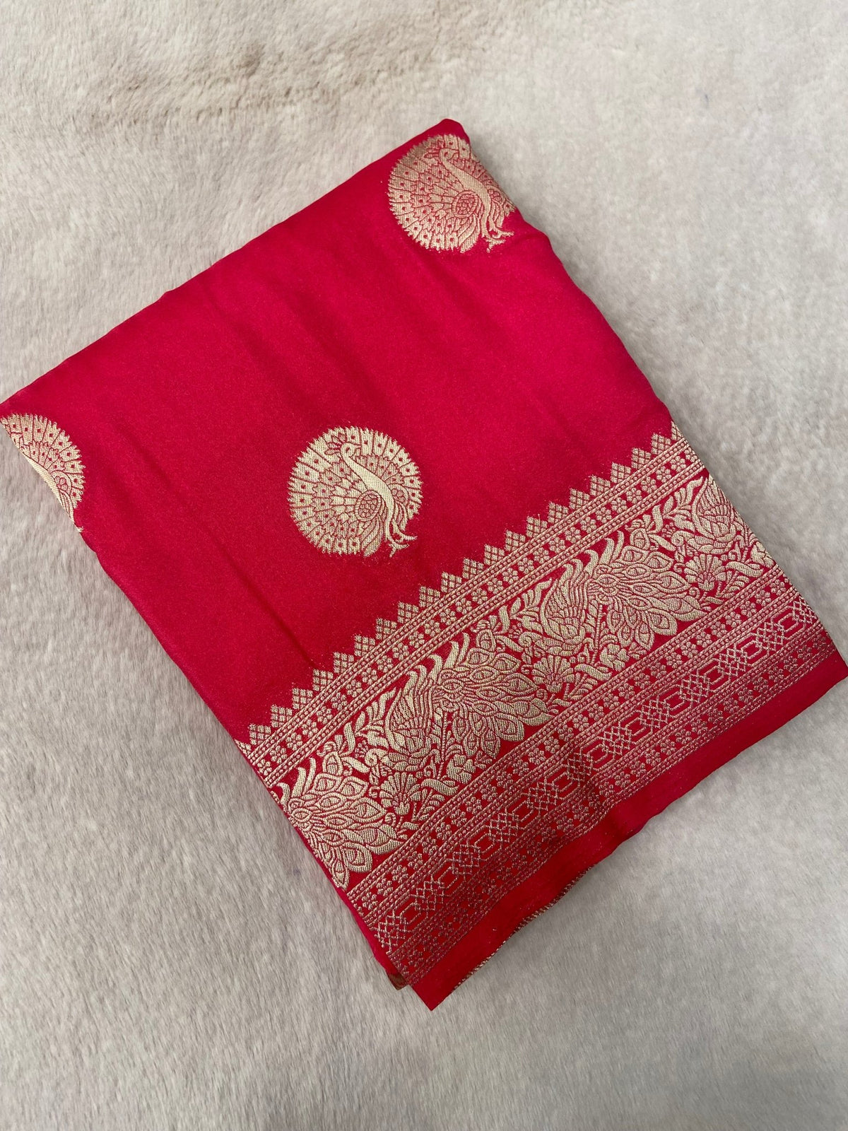 Premium Soft Georgette Saree - Kanjeevaram Silk Mandir