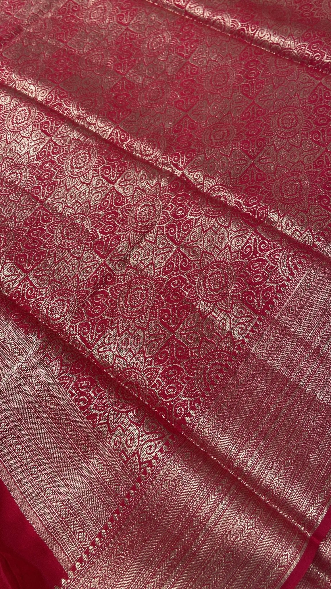 Premium Soft Georgette Saree - Kanjeevaram Silk Mandir