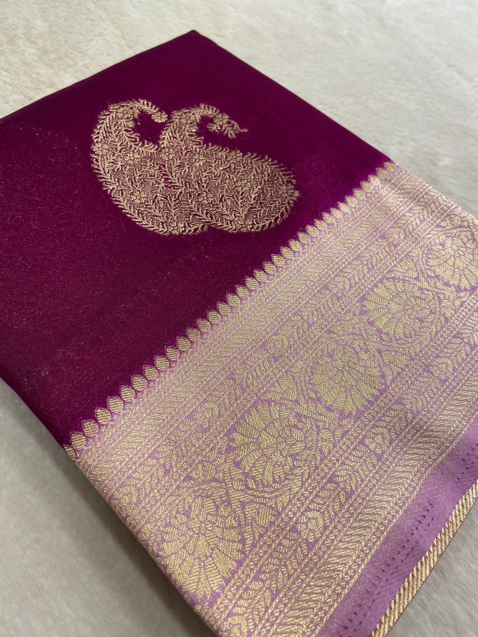 Premium Soft Georgette Saree - Kanjeevaram Silk Mandir