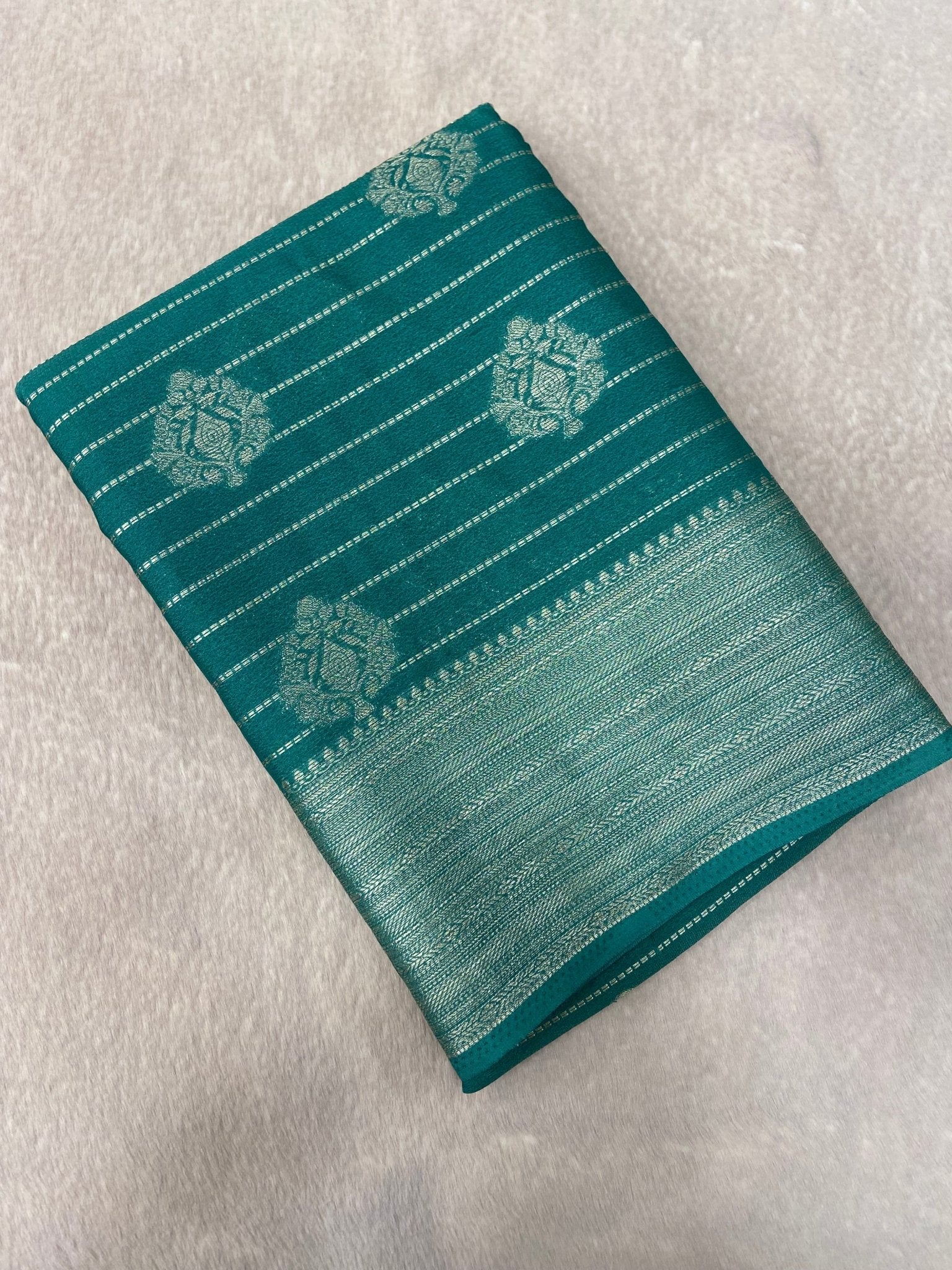 Premium Soft Georgette Saree - Kanjeevaram Silk Mandir