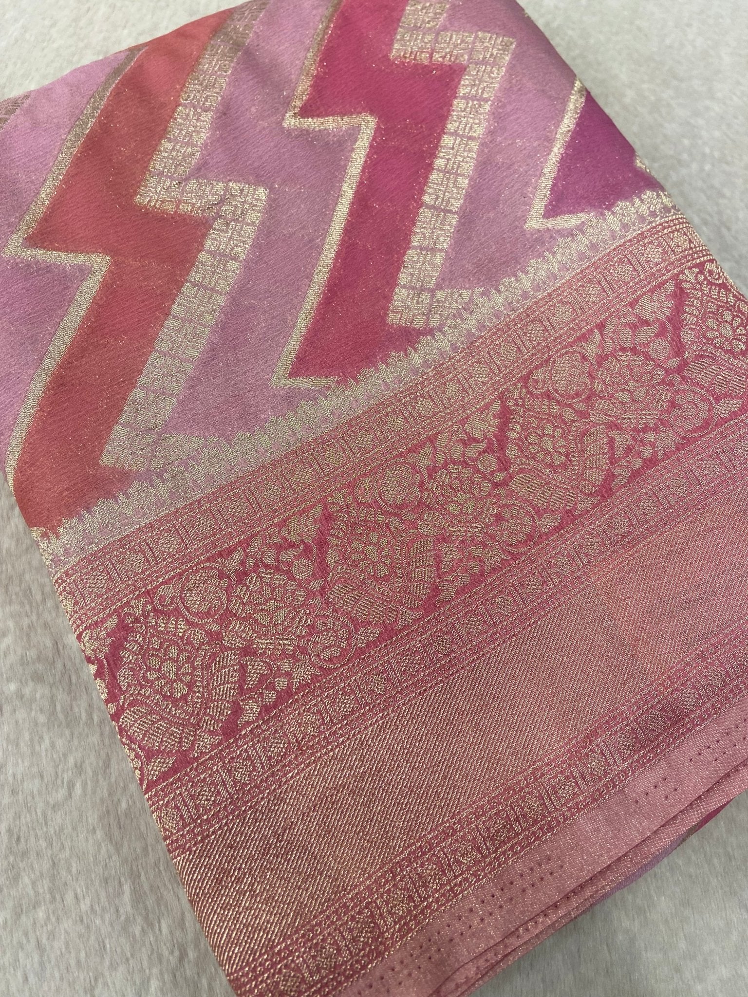 Premium Soft Georgette Saree - Kanjeevaram Silk Mandir
