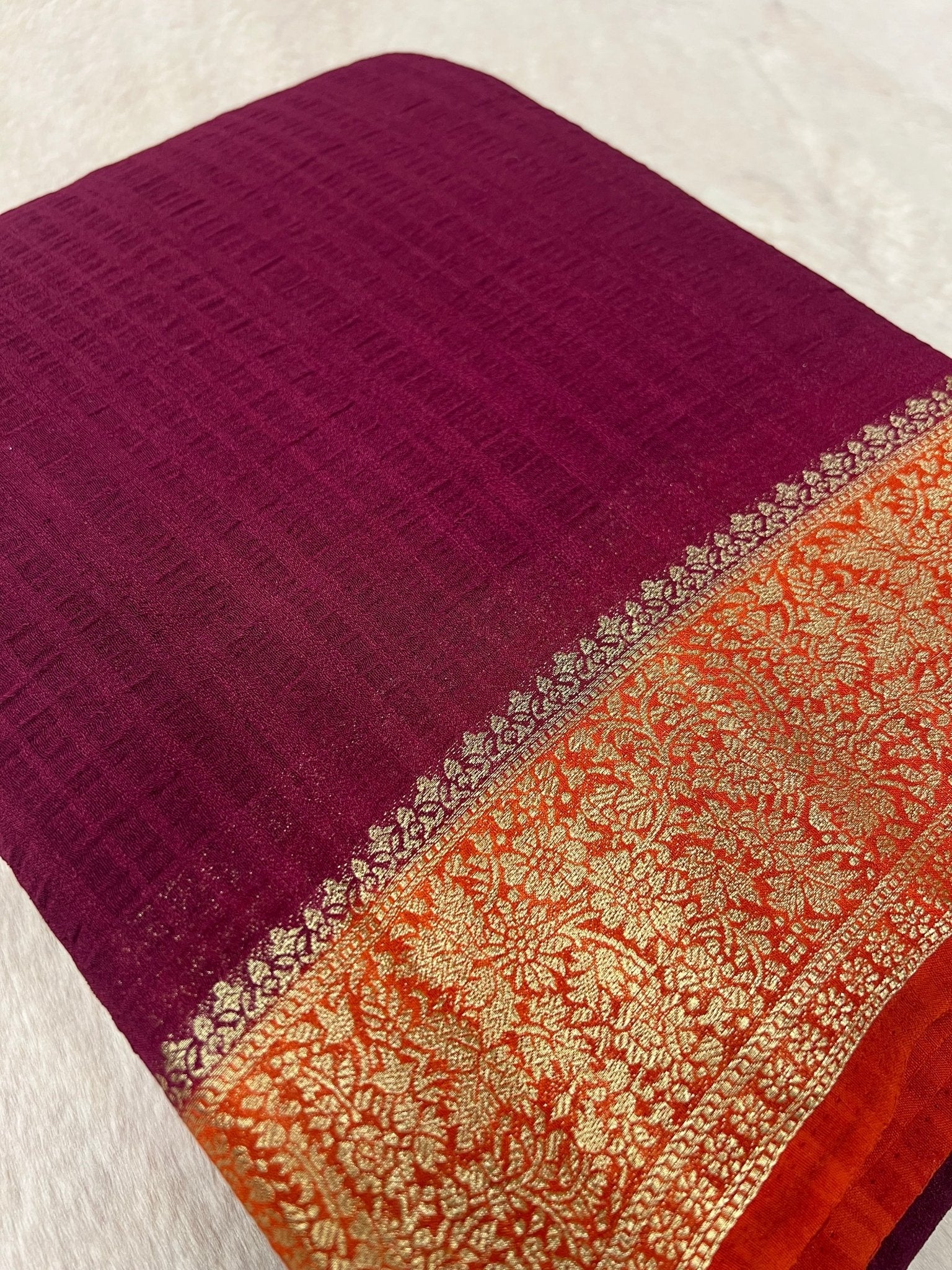Premium Soft Georgette Saree - Kanjeevaram Silk Mandir