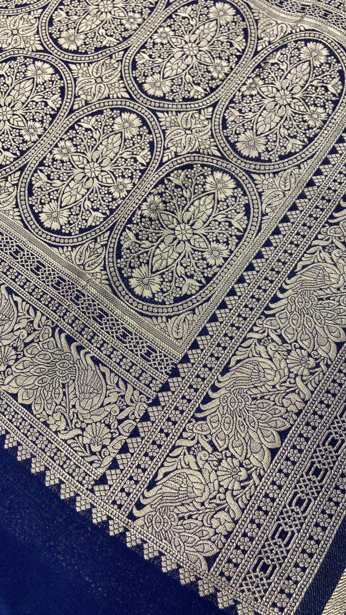 Premium Soft Georgette Saree - Kanjeevaram Silk Mandir