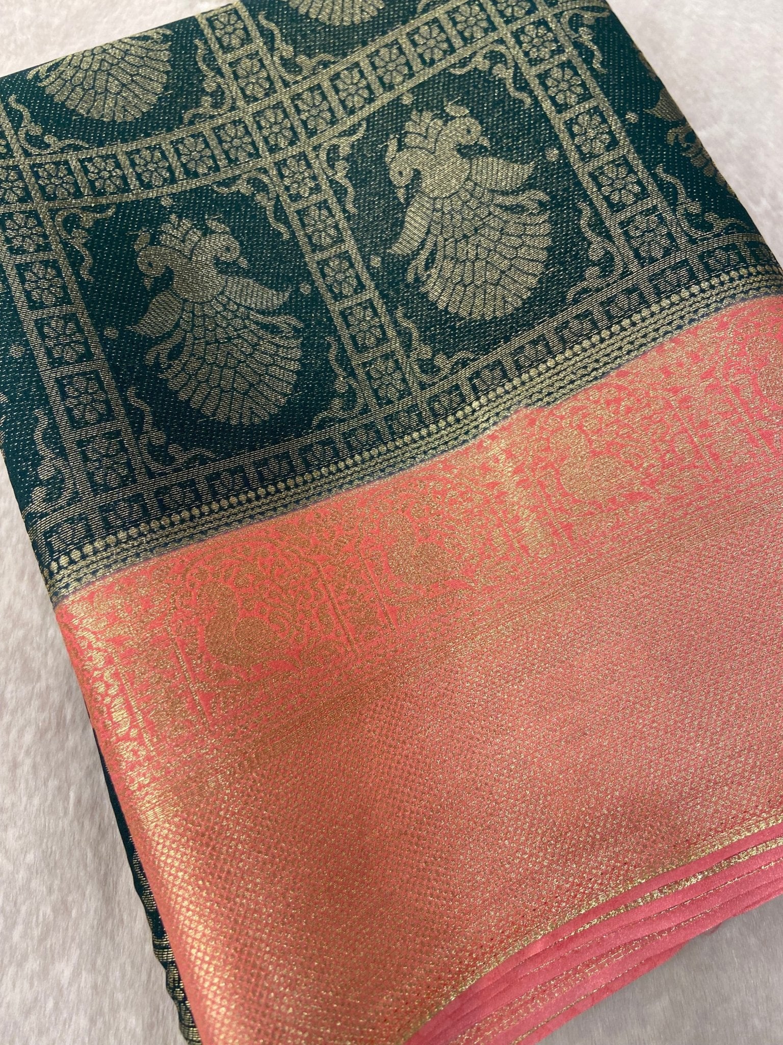 Premium Soft Georgette Saree - Kanjeevaram Silk Mandir