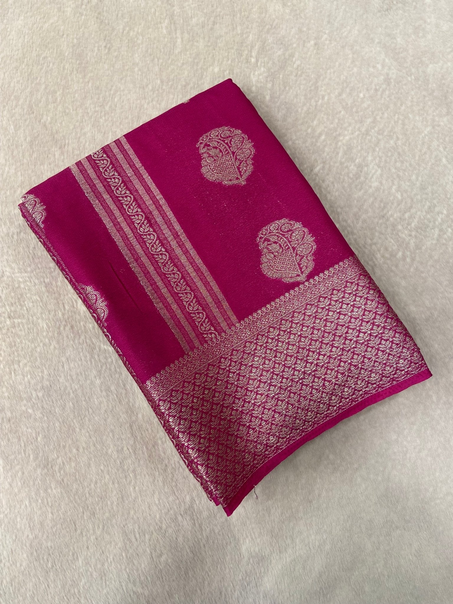 Premium Soft Georgette Saree - Kanjeevaram Silk Mandir