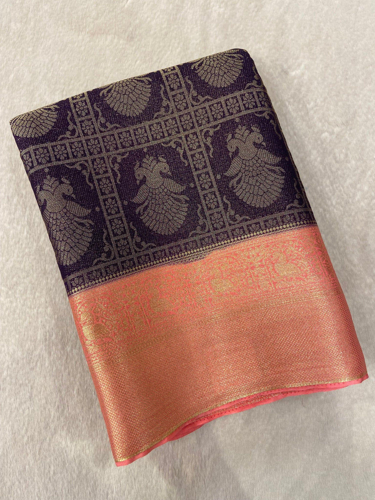 Premium Soft Georgette Saree - Kanjeevaram Silk Mandir