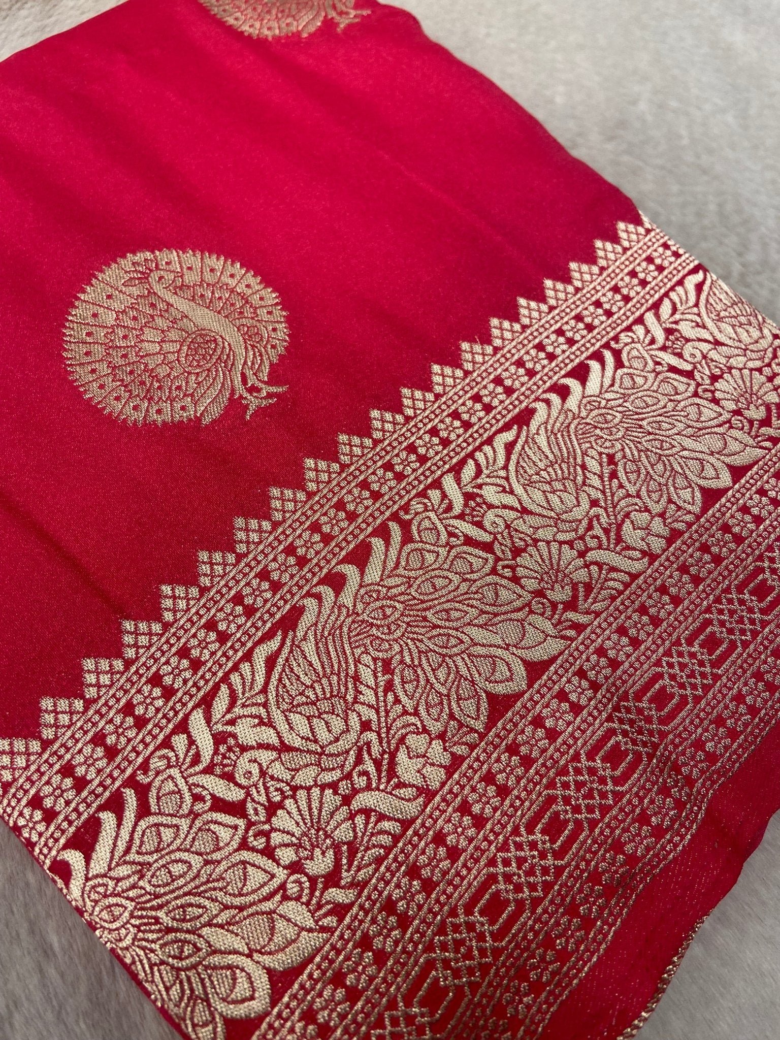 Premium Soft Georgette Saree - Kanjeevaram Silk Mandir