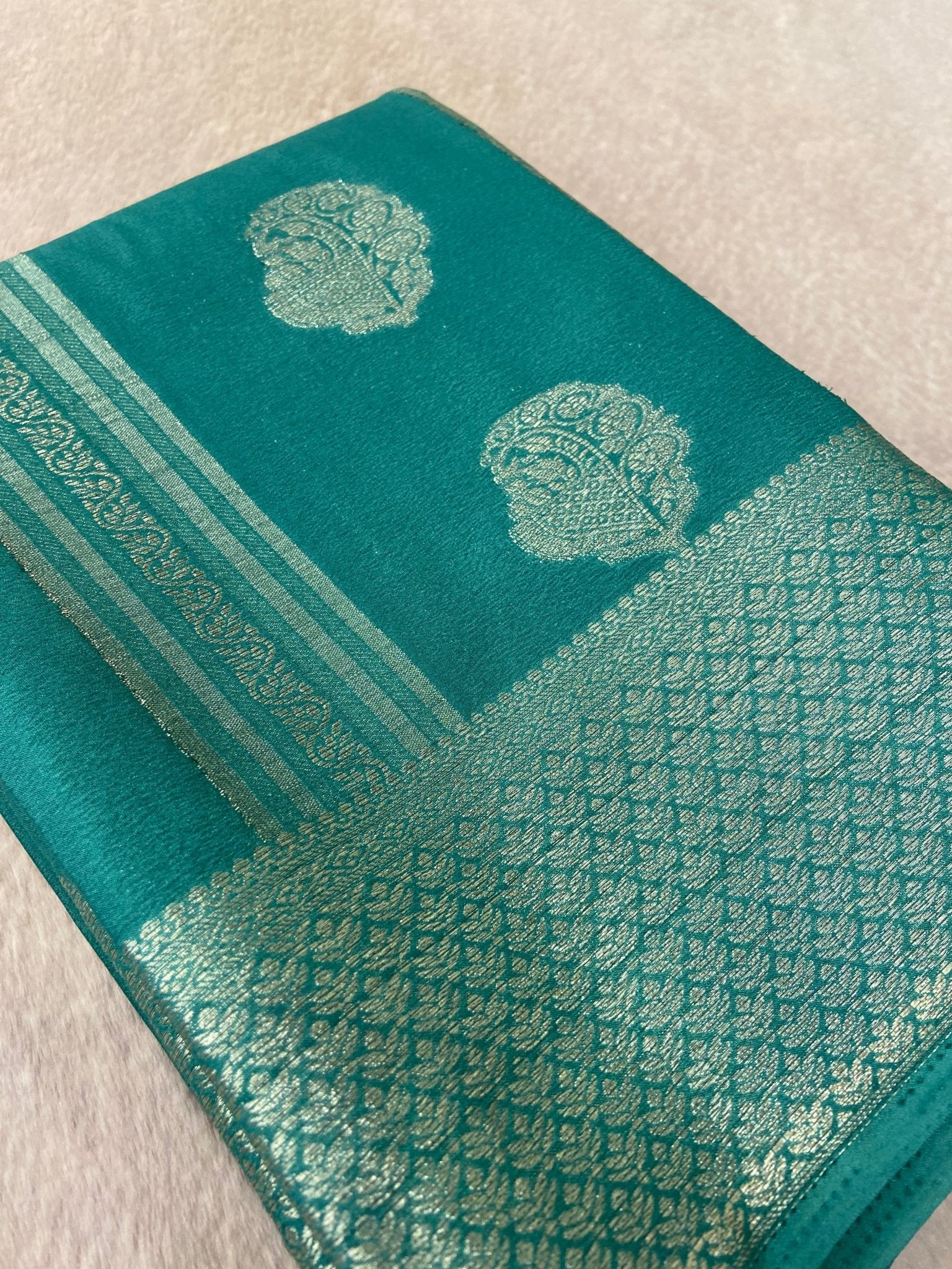 Premium Soft Georgette Saree - Kanjeevaram Silk Mandir