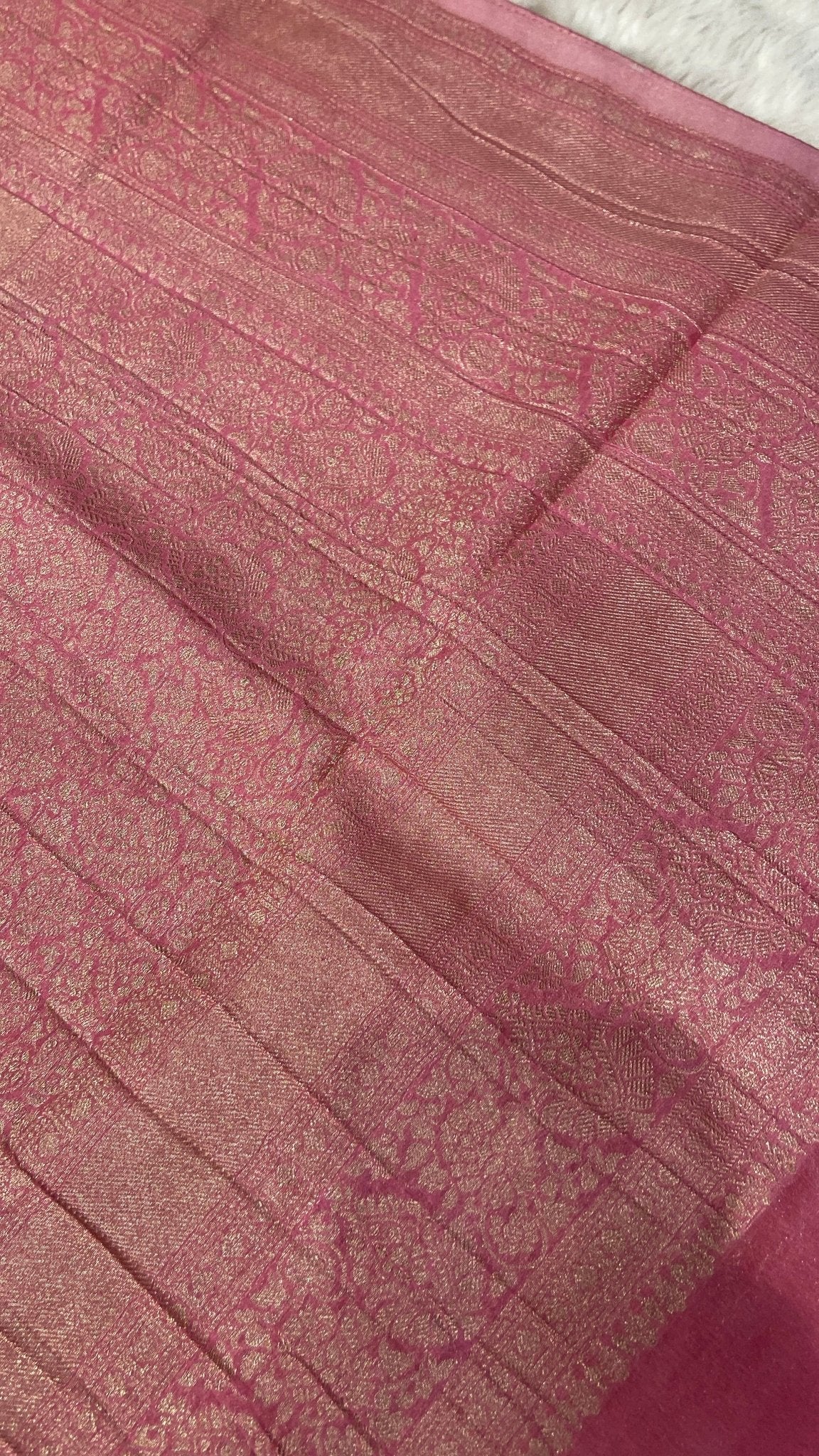 Premium Soft Georgette Saree - Kanjeevaram Silk Mandir