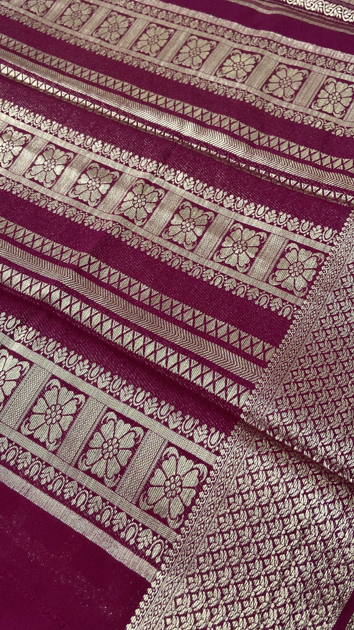 Premium Soft Georgette Saree - Kanjeevaram Silk Mandir