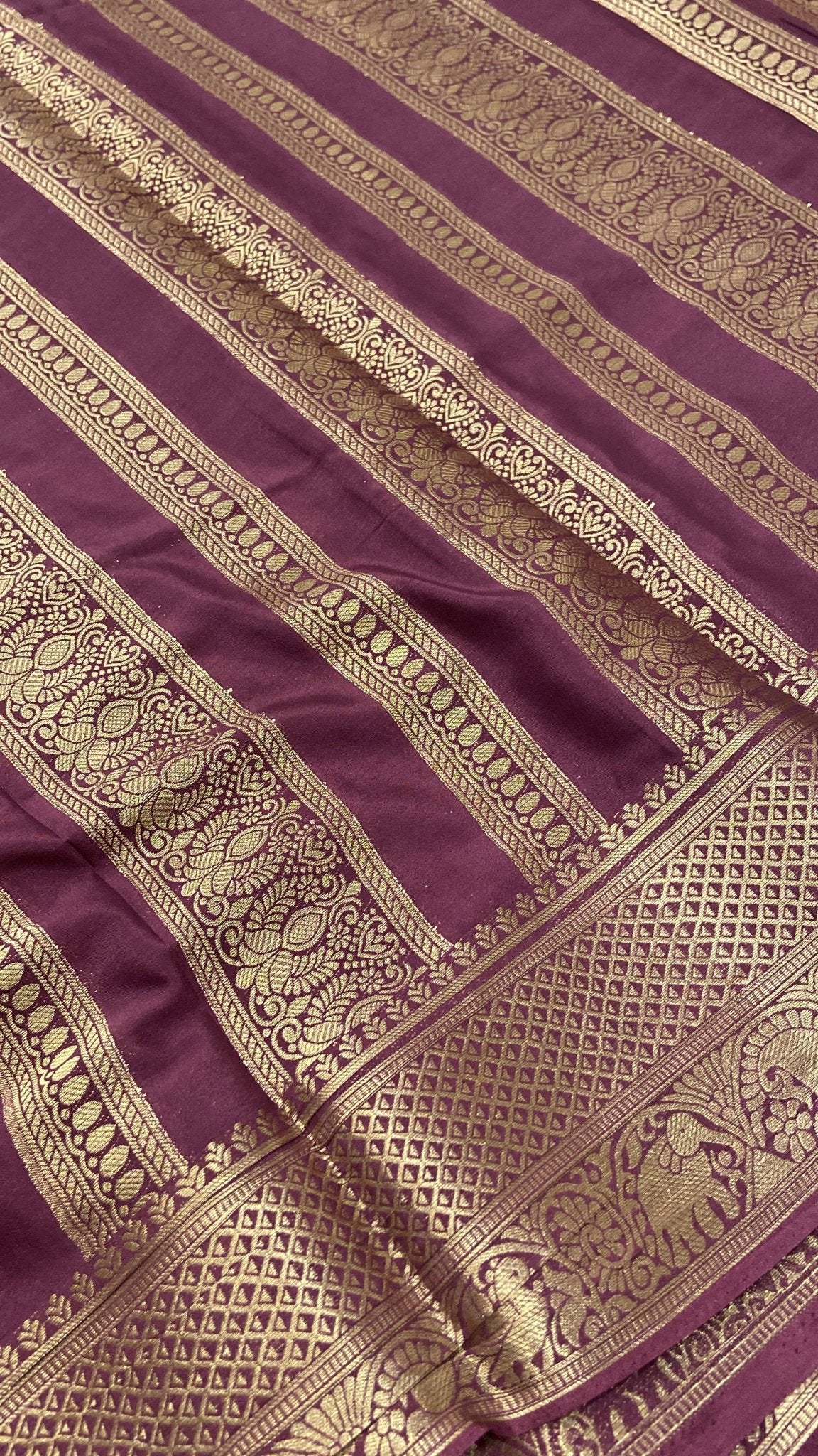 Premium Soft Georgette Saree - Kanjeevaram Silk Mandir