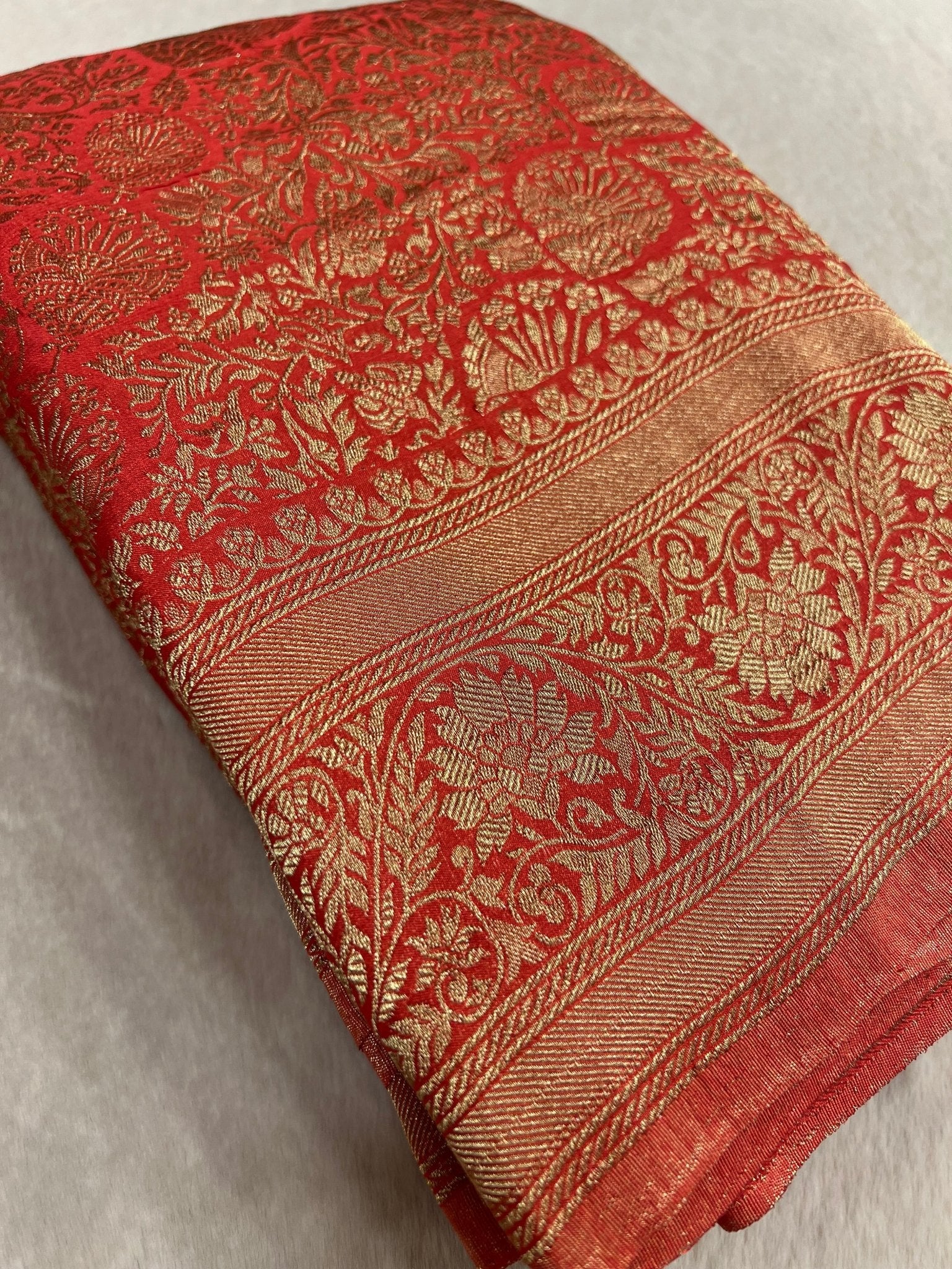 Premium Soft Georgette Saree - Kanjeevaram Silk Mandir