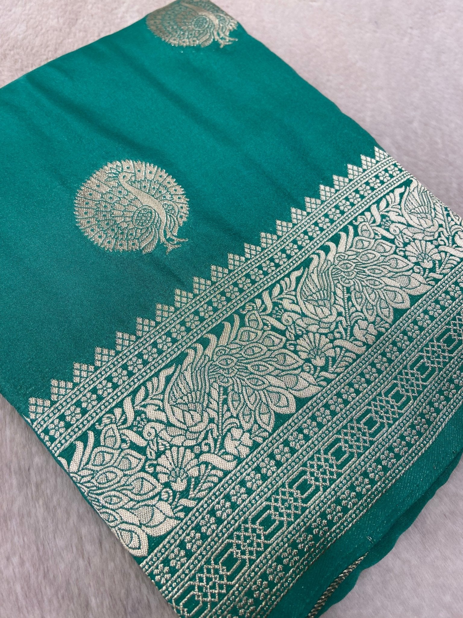 Premium Soft Georgette Saree - Kanjeevaram Silk Mandir