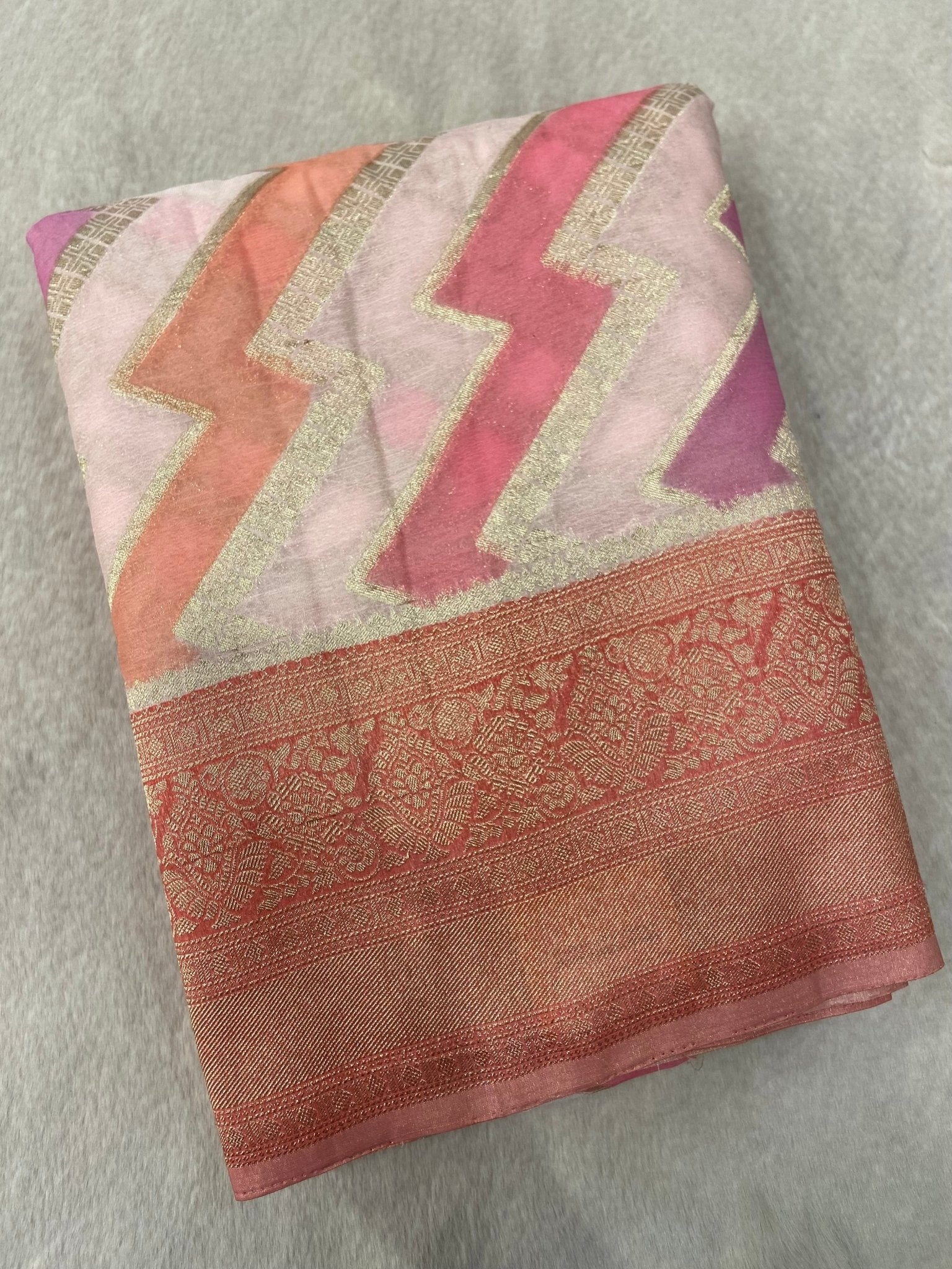 Premium Soft Georgette Saree - Kanjeevaram Silk Mandir
