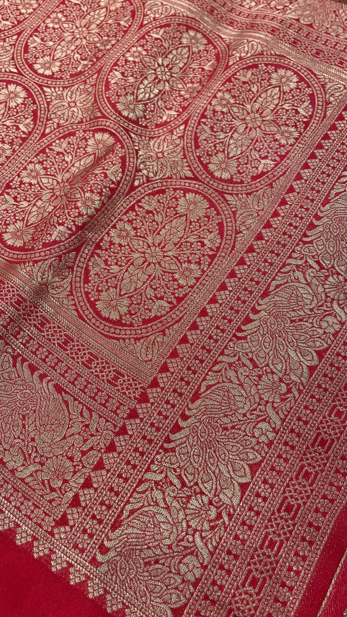 Premium Soft Georgette Saree - Kanjeevaram Silk Mandir