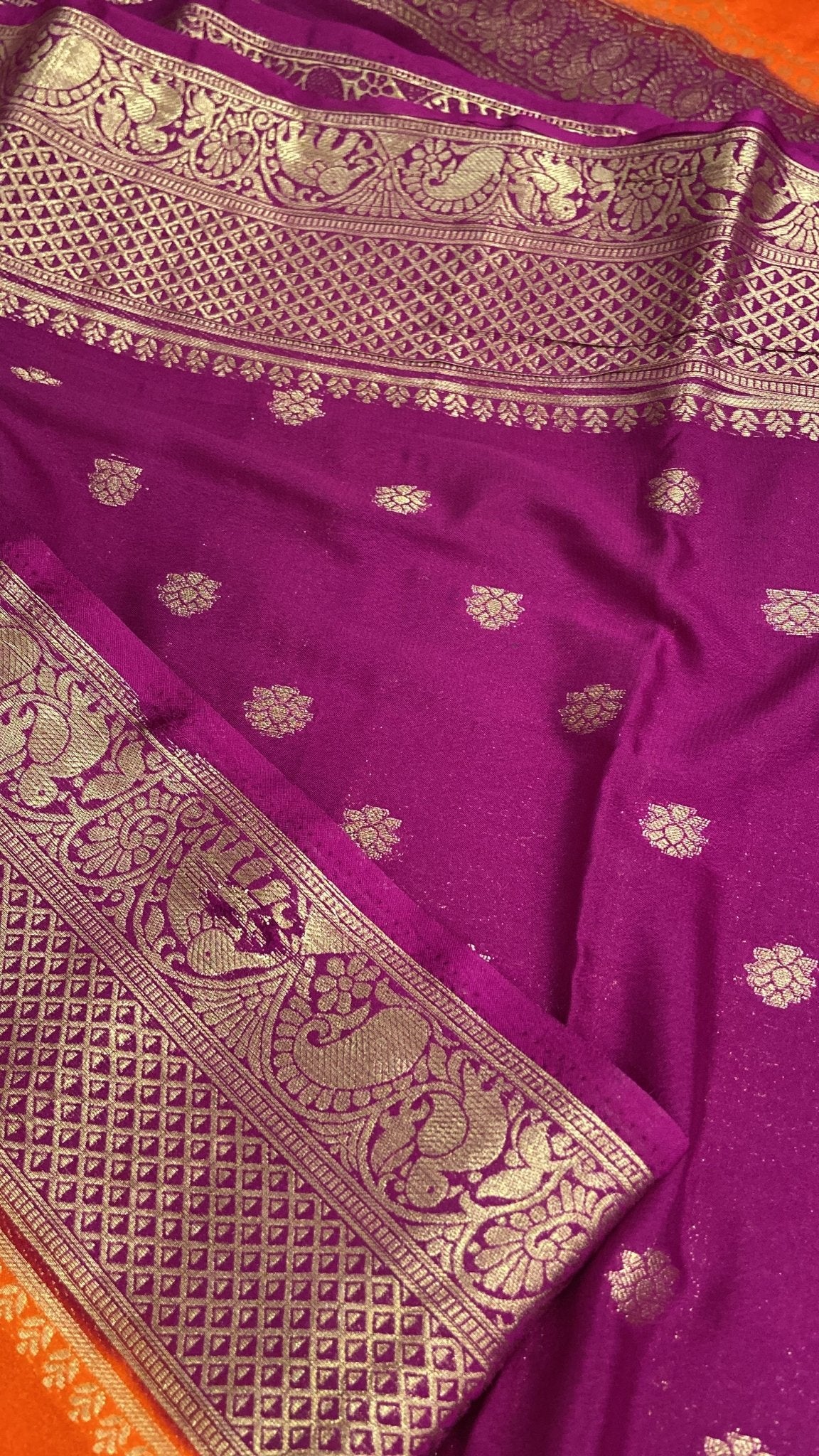 Premium Soft Georgette Saree - Kanjeevaram Silk Mandir