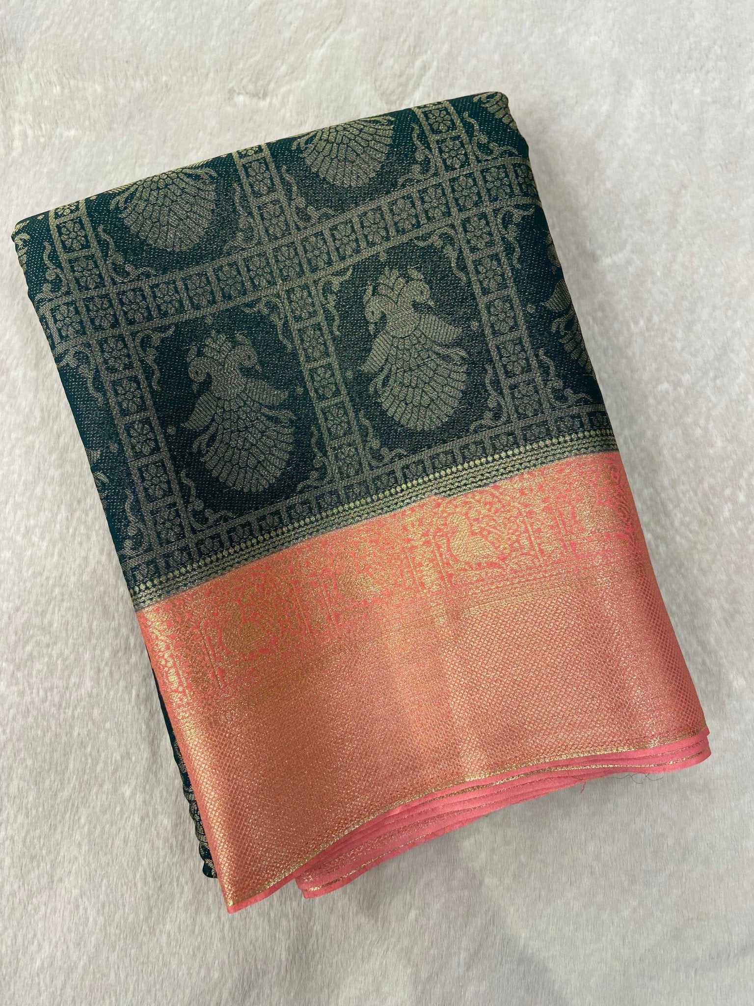 Premium Soft Georgette Saree - Kanjeevaram Silk Mandir